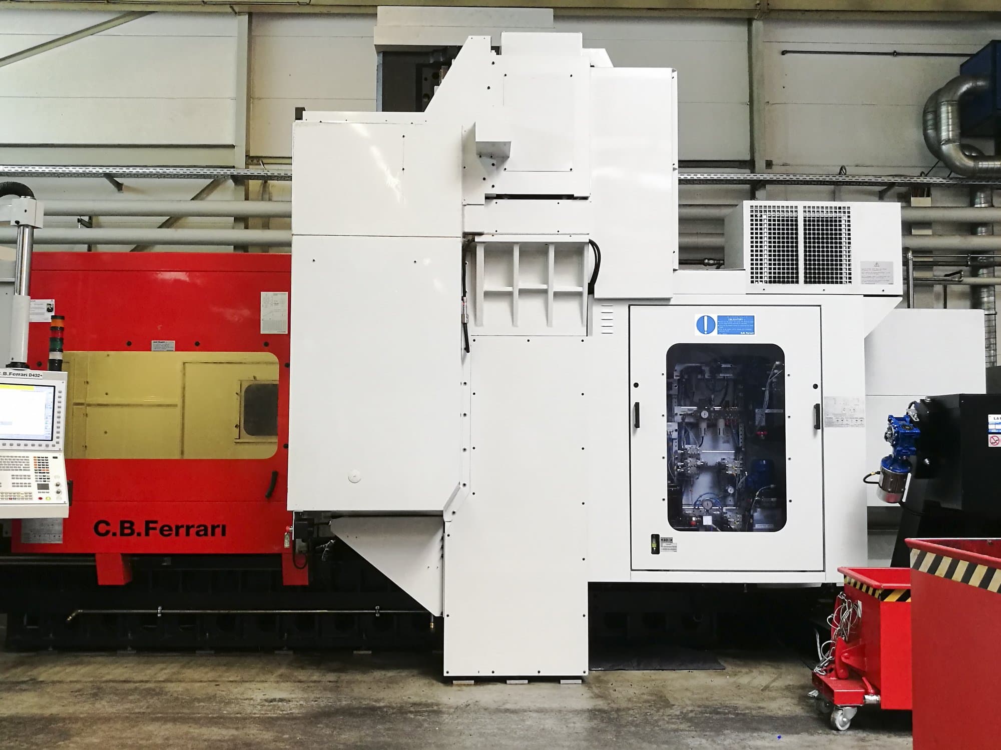 Front view of C.B. Ferrari D432 Machine