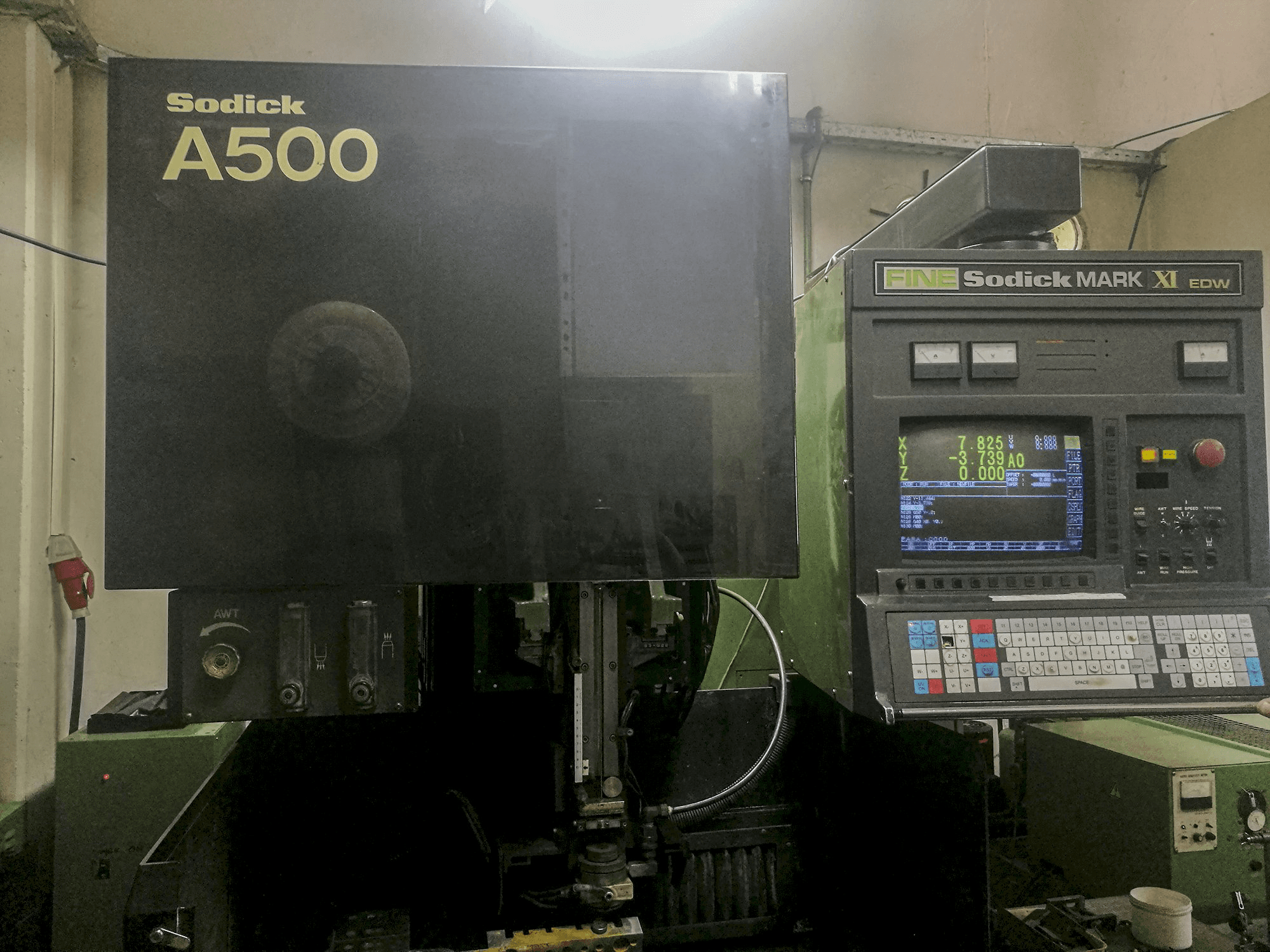 Front view of Sodick A500 Machine