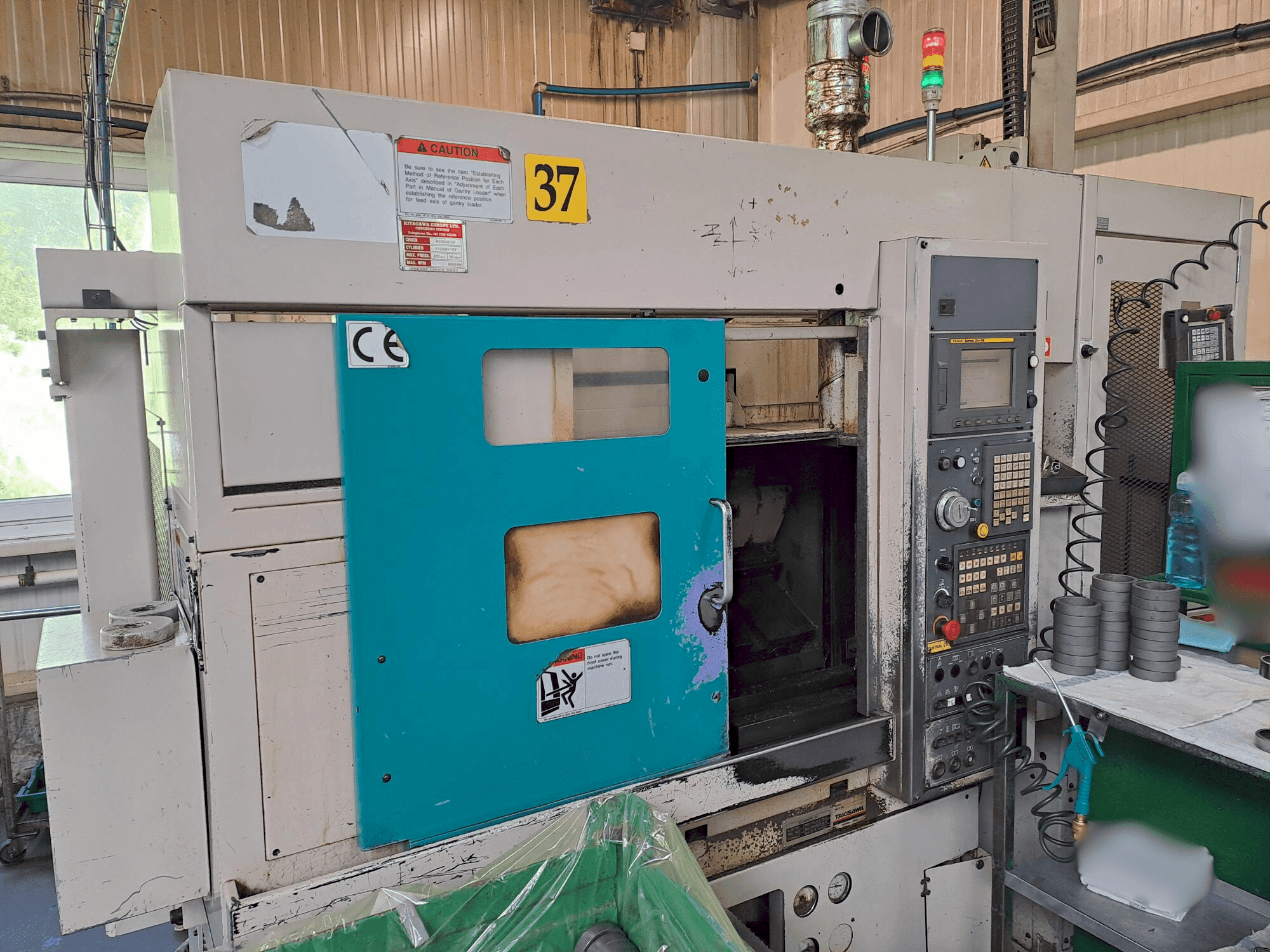 Front view of Takisawa TC 200 machine