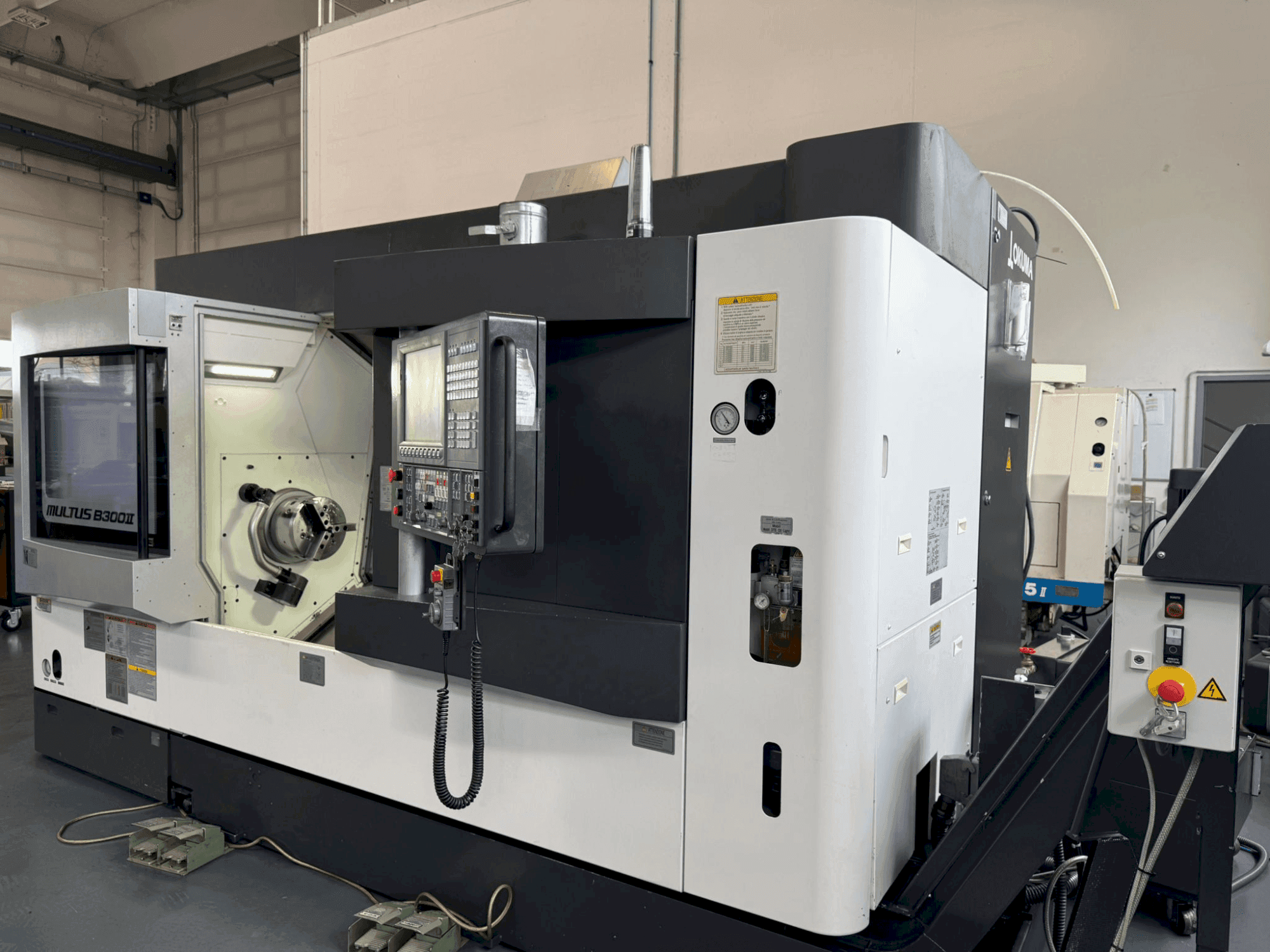 Front view of Okuma MULTUS B300II machine