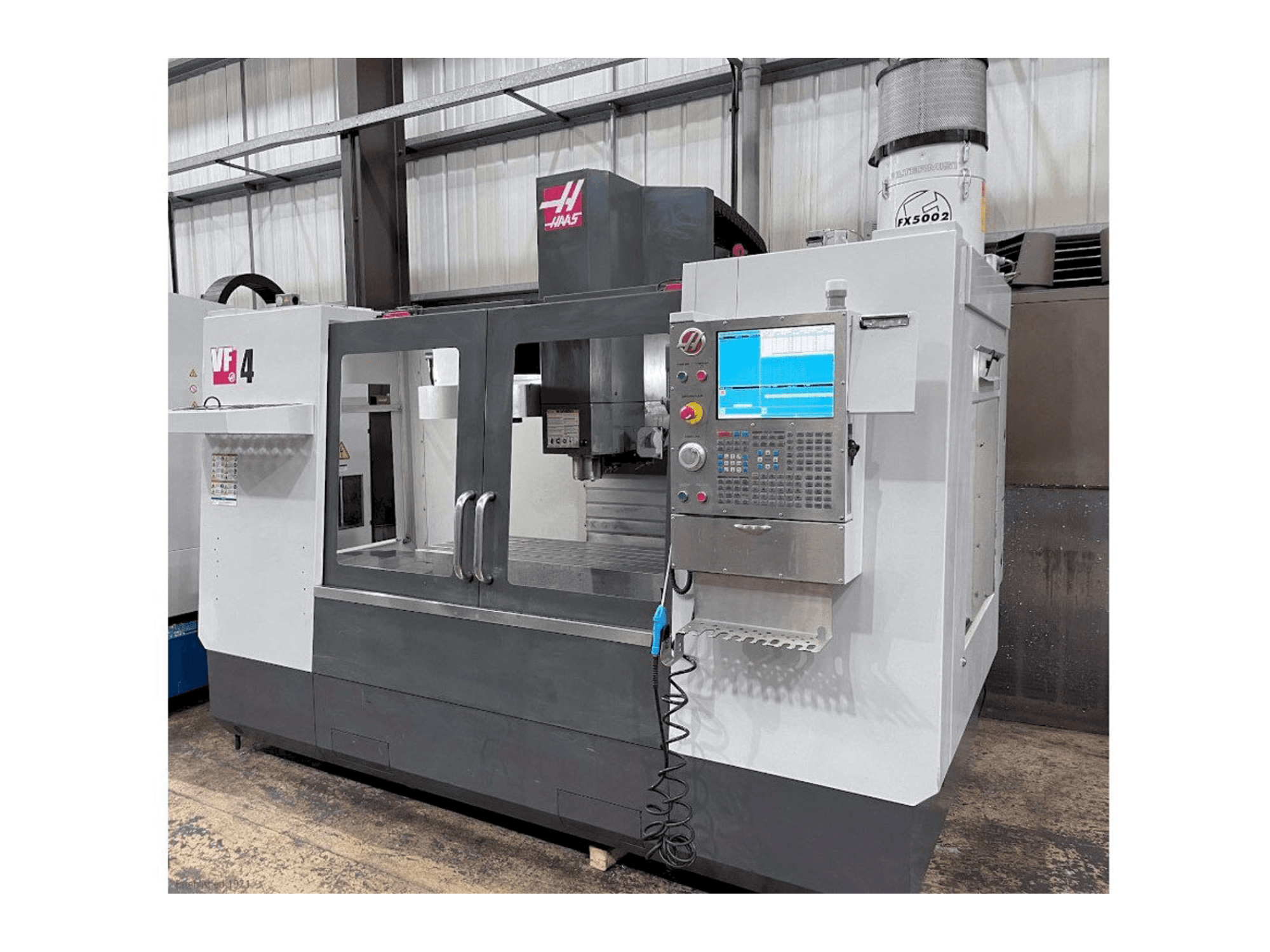 Front view of HAAS VF-4 machine