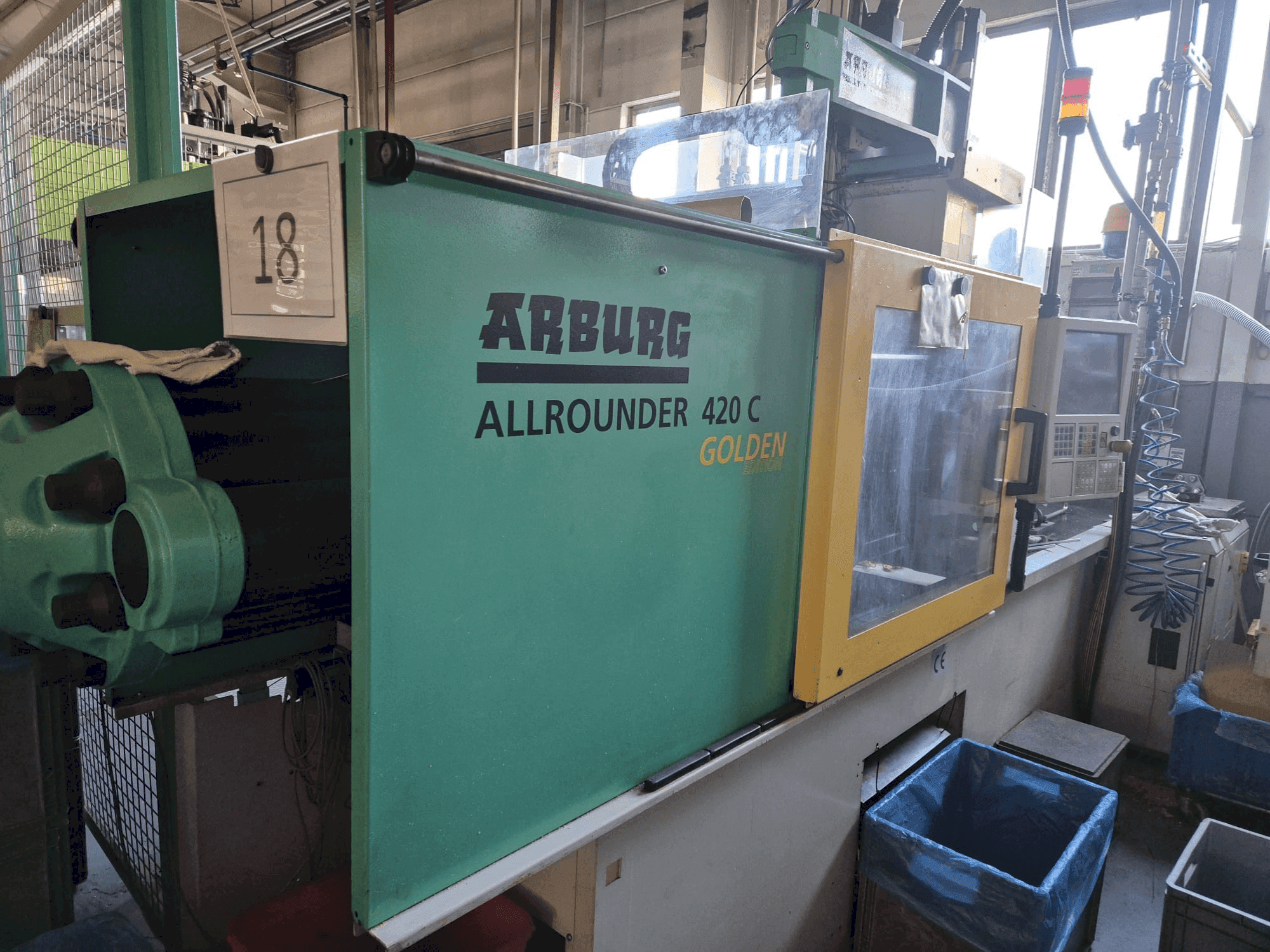 Front view of Arburg Allrounder 420 C 1000-290 Golden Edition machine