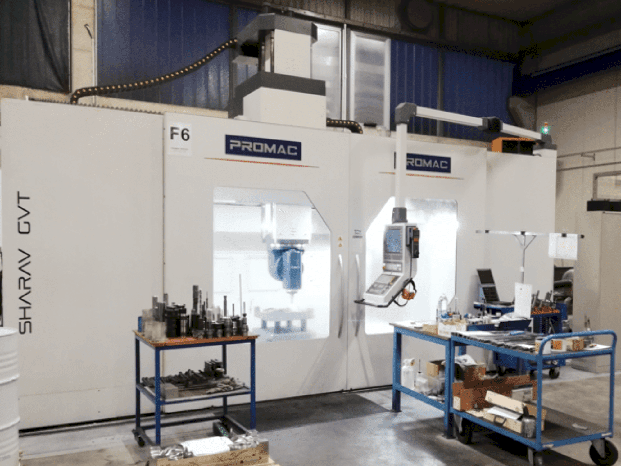 Front view of PROMAC SHARAV GTV 3.5 machine