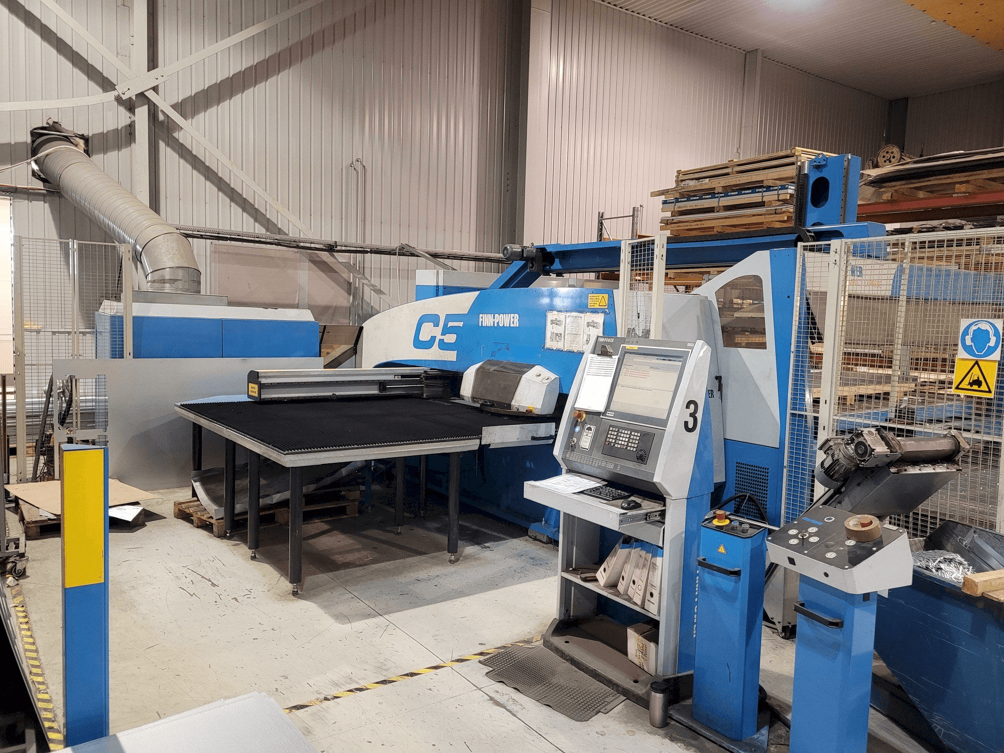 Front view of Finn-Power C5 12 43 with Compact Express machine