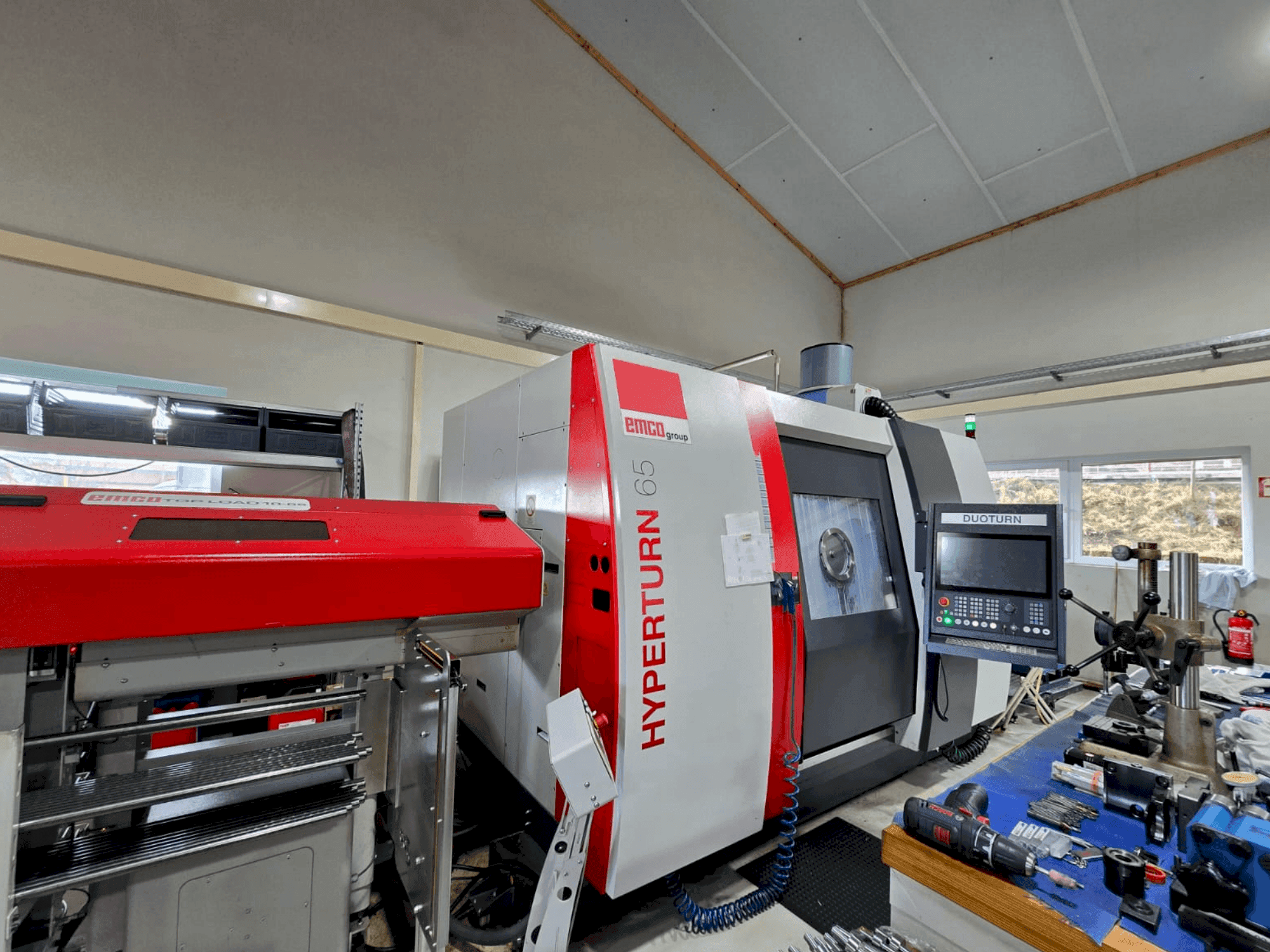 Front view of EMCO HYPERTURN 65-1300 DUOTURN machine