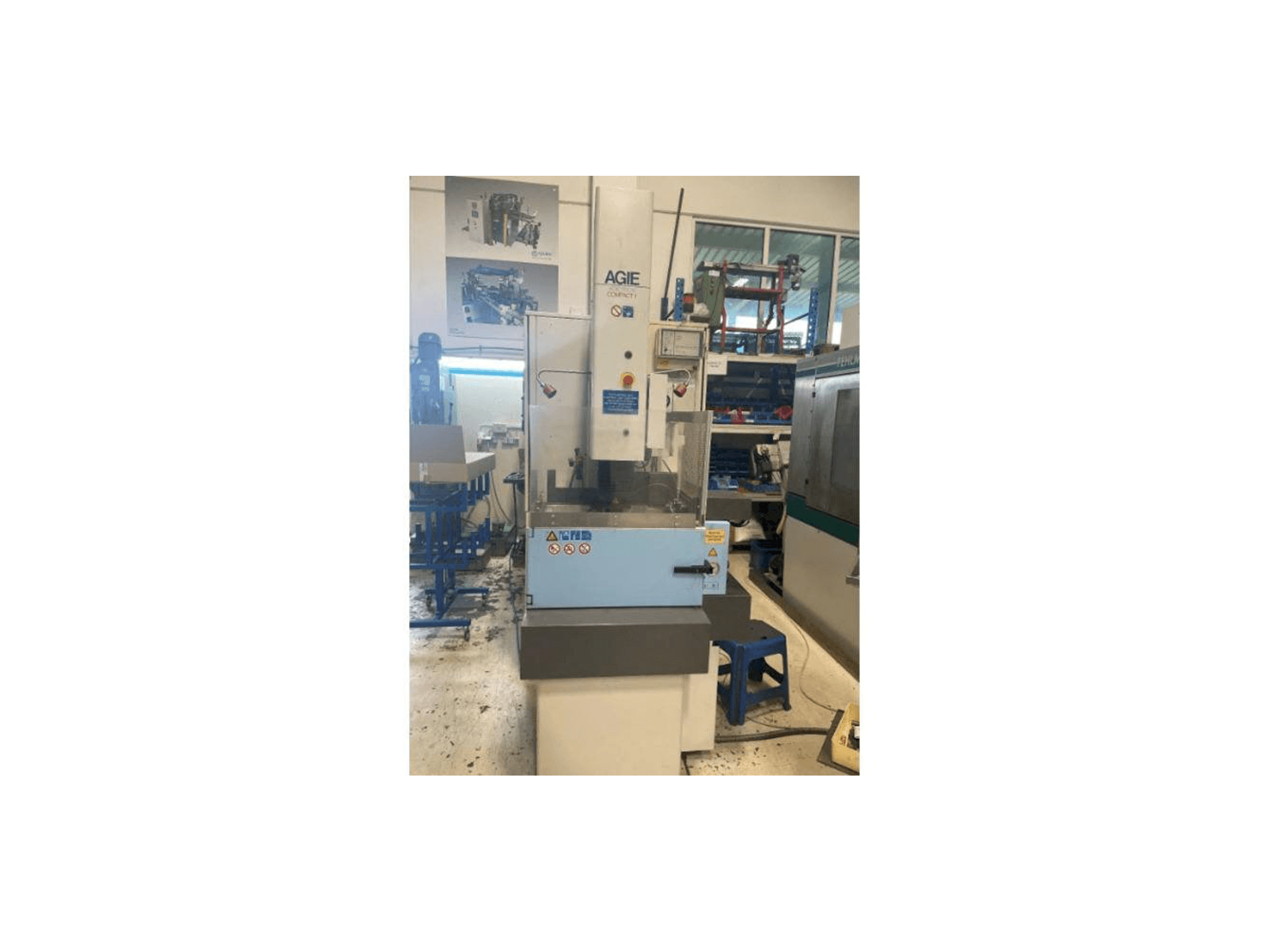 Front view of AGIE Agietron Compact 1 machine