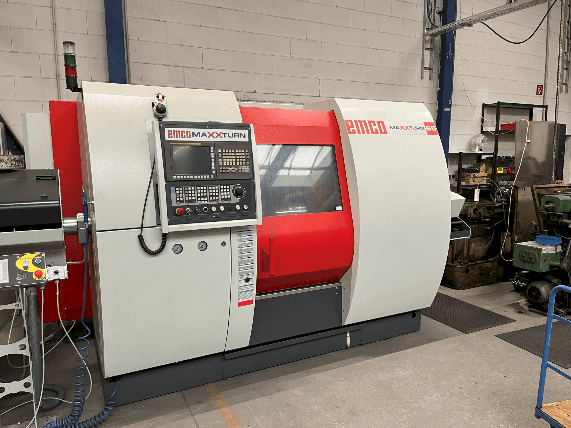 Front view of EMCO MaxxTurn 65 SMY machine