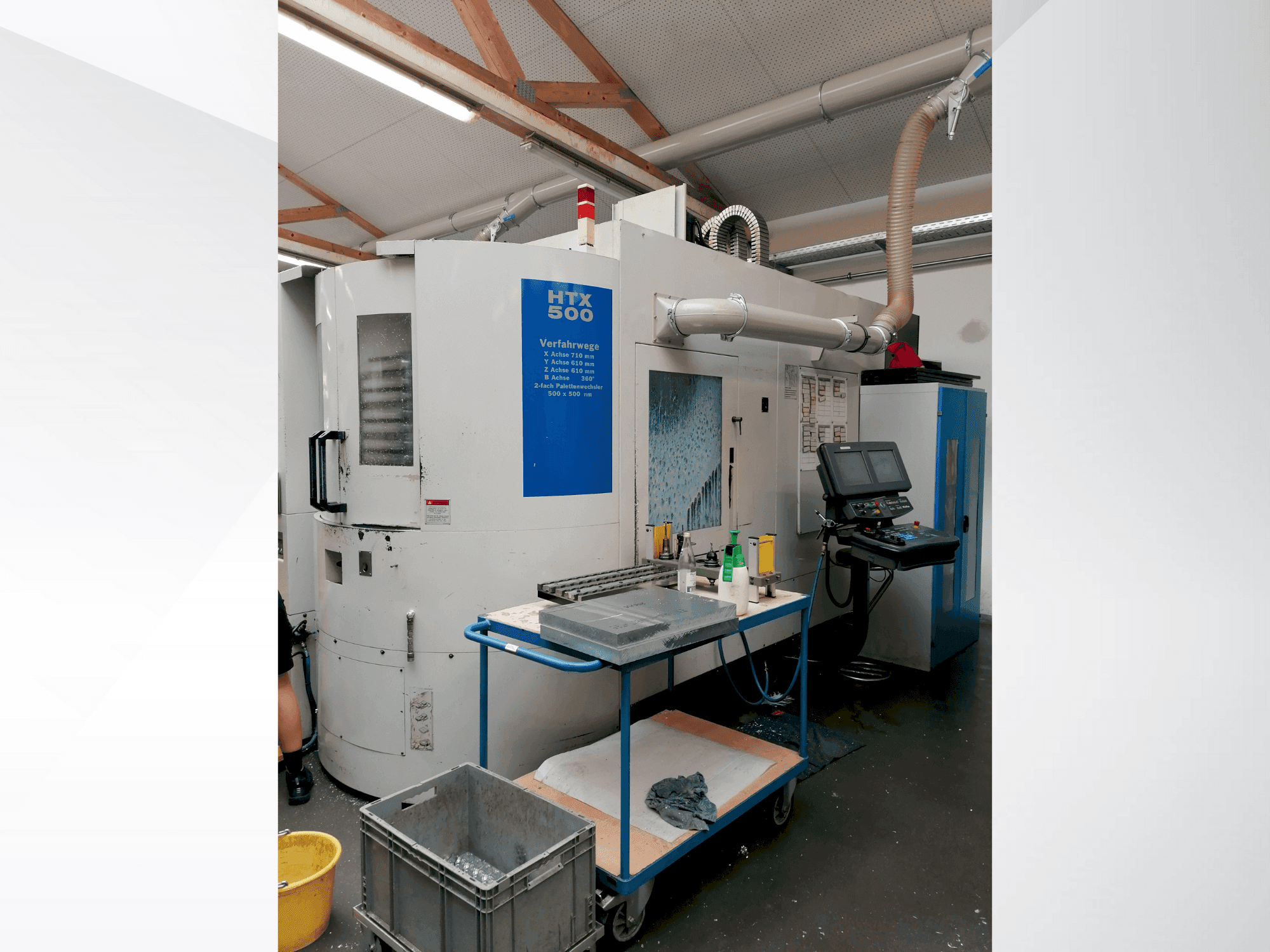 Front view of Hurco HTX 500 machine