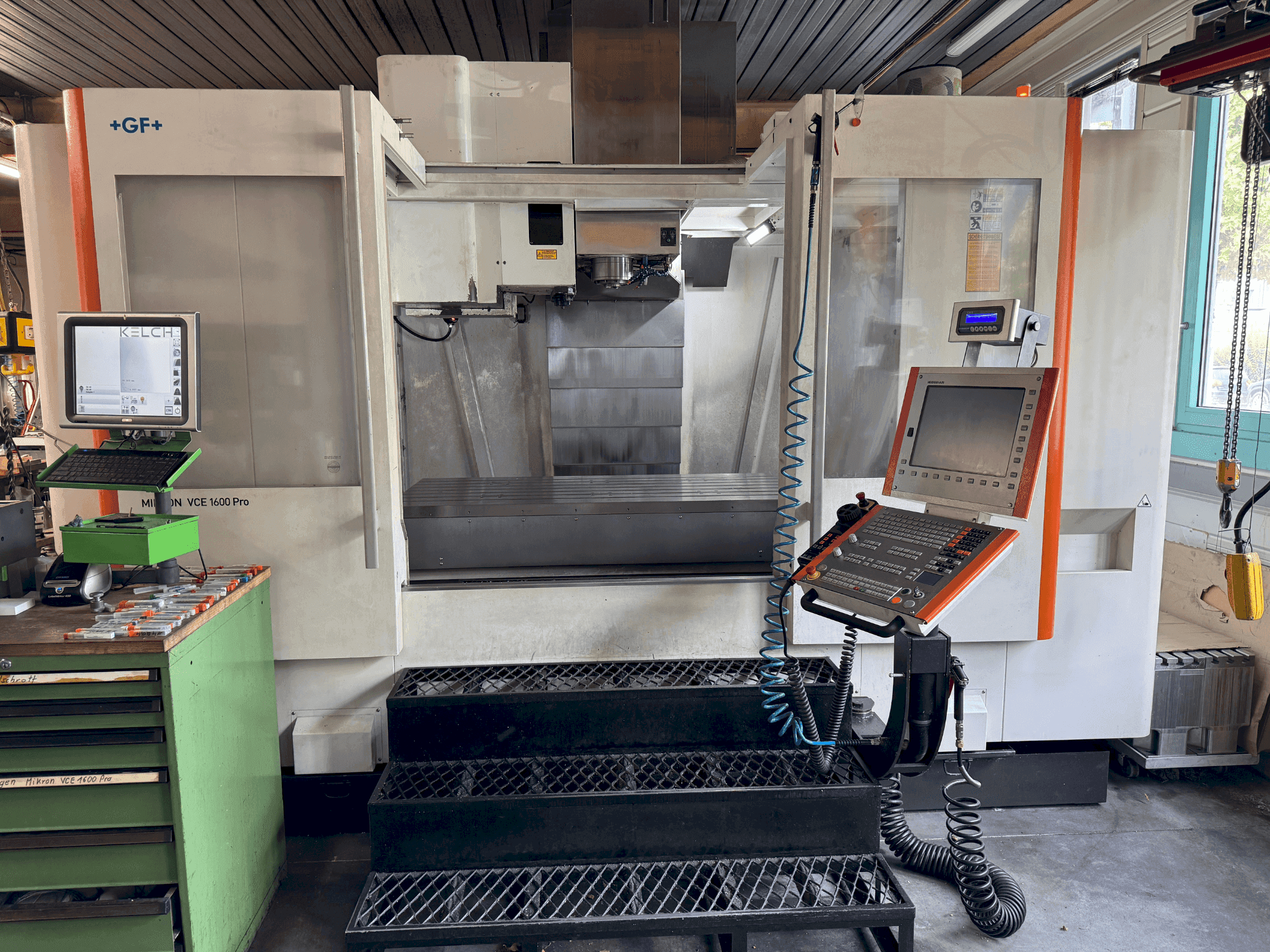 Front view of MIKRON VCE 1600 PRO machine