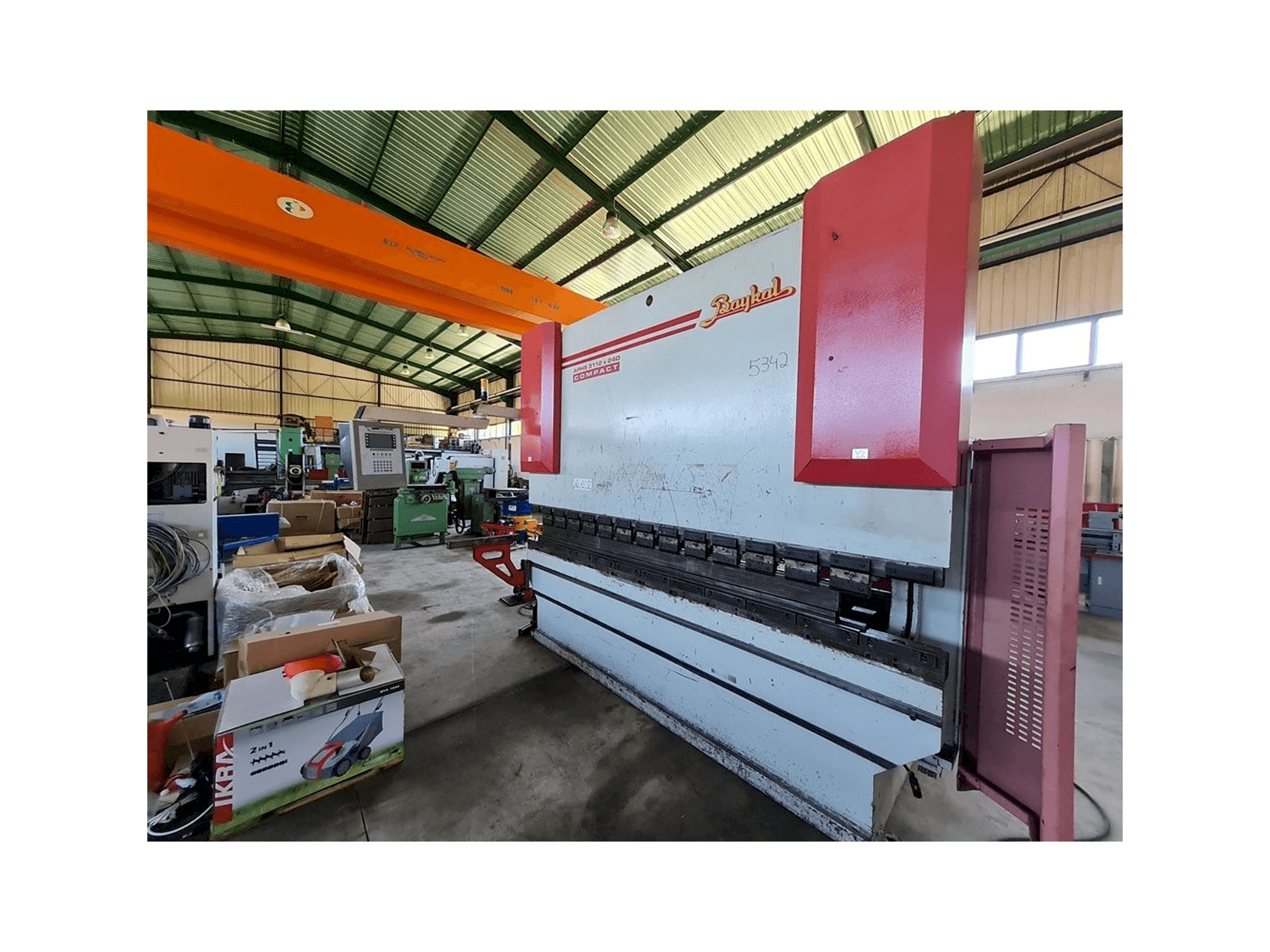 Front view of Baykal APHS 3112 x 240 machine