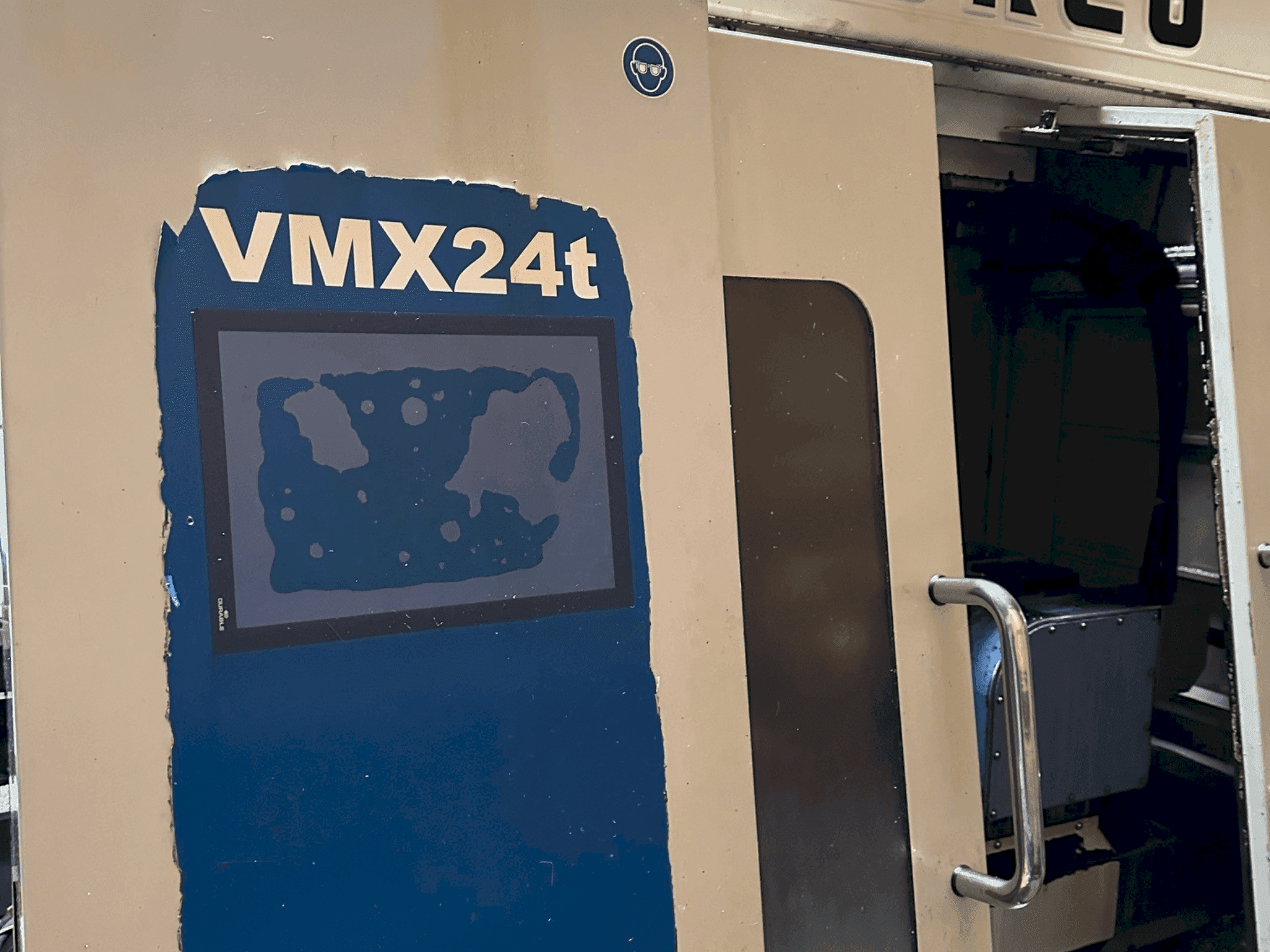 Front view of Hurco VMX24t machine