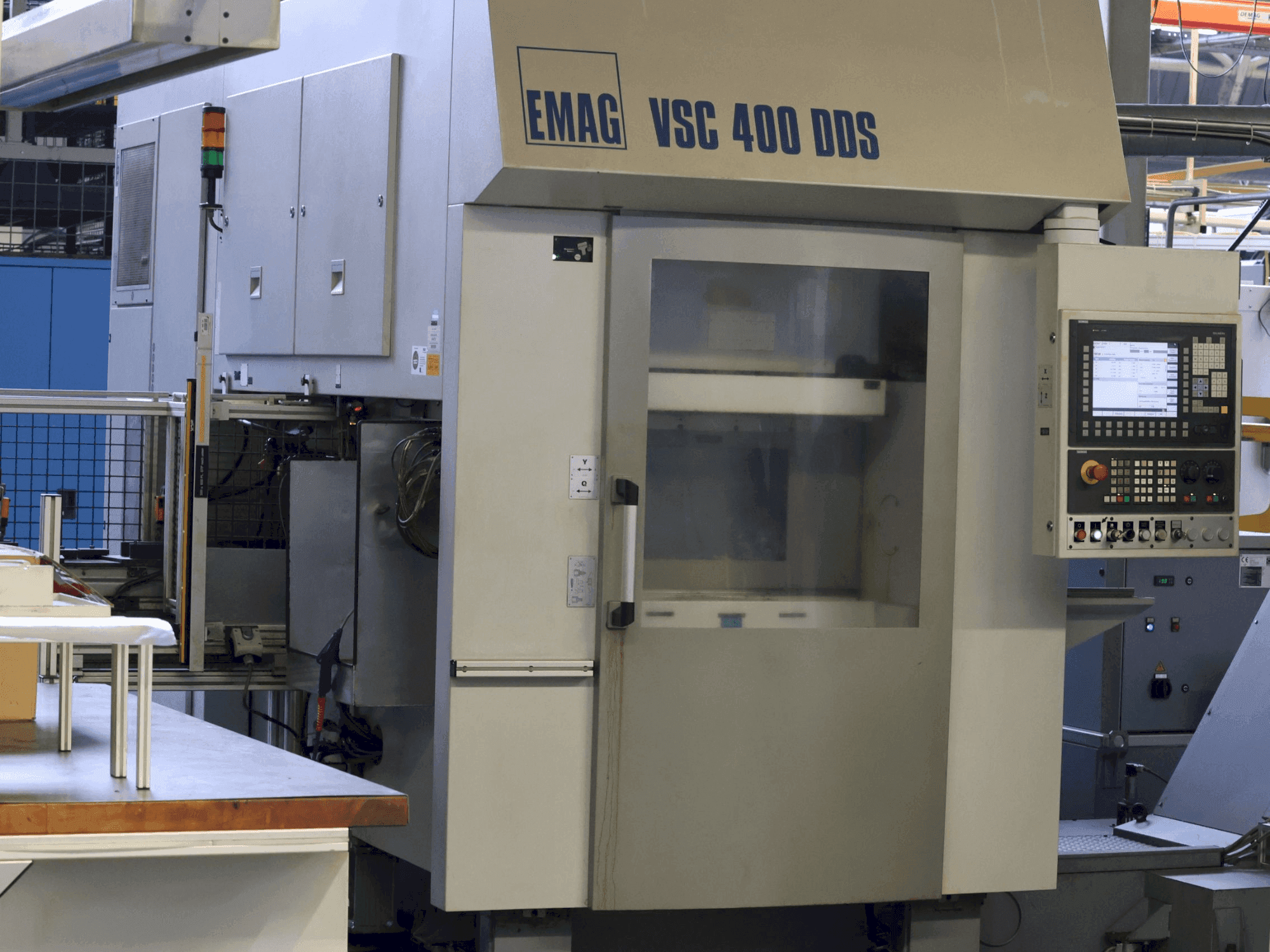 Front view of EMAG VSC DDS machine