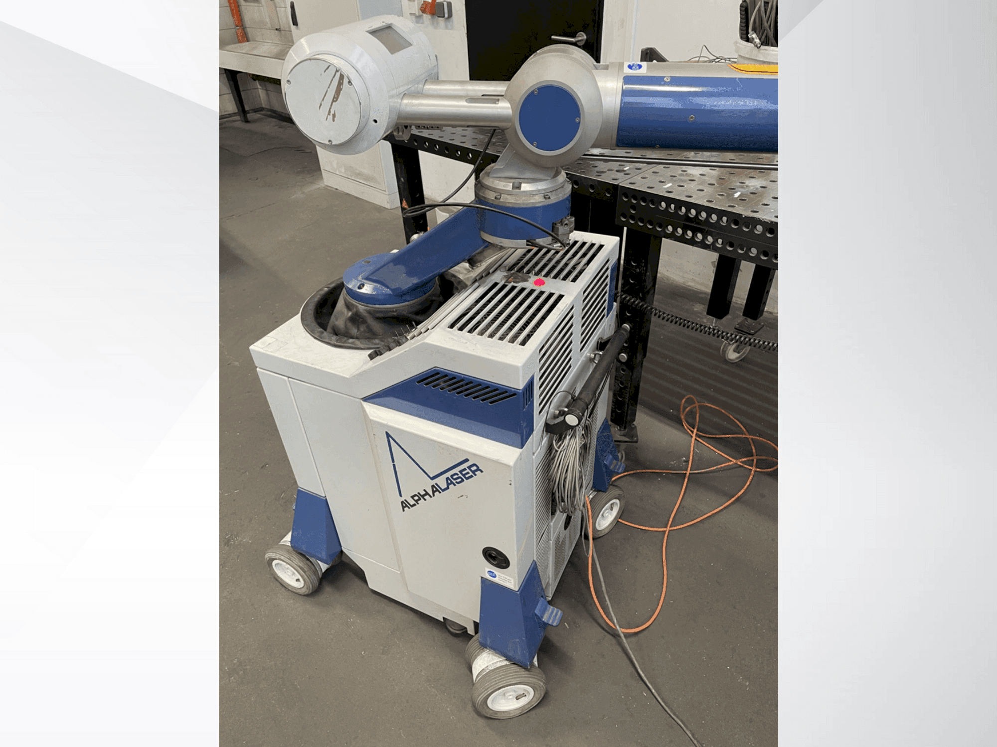 Front view of ALPHA LASER ALM 150 machine