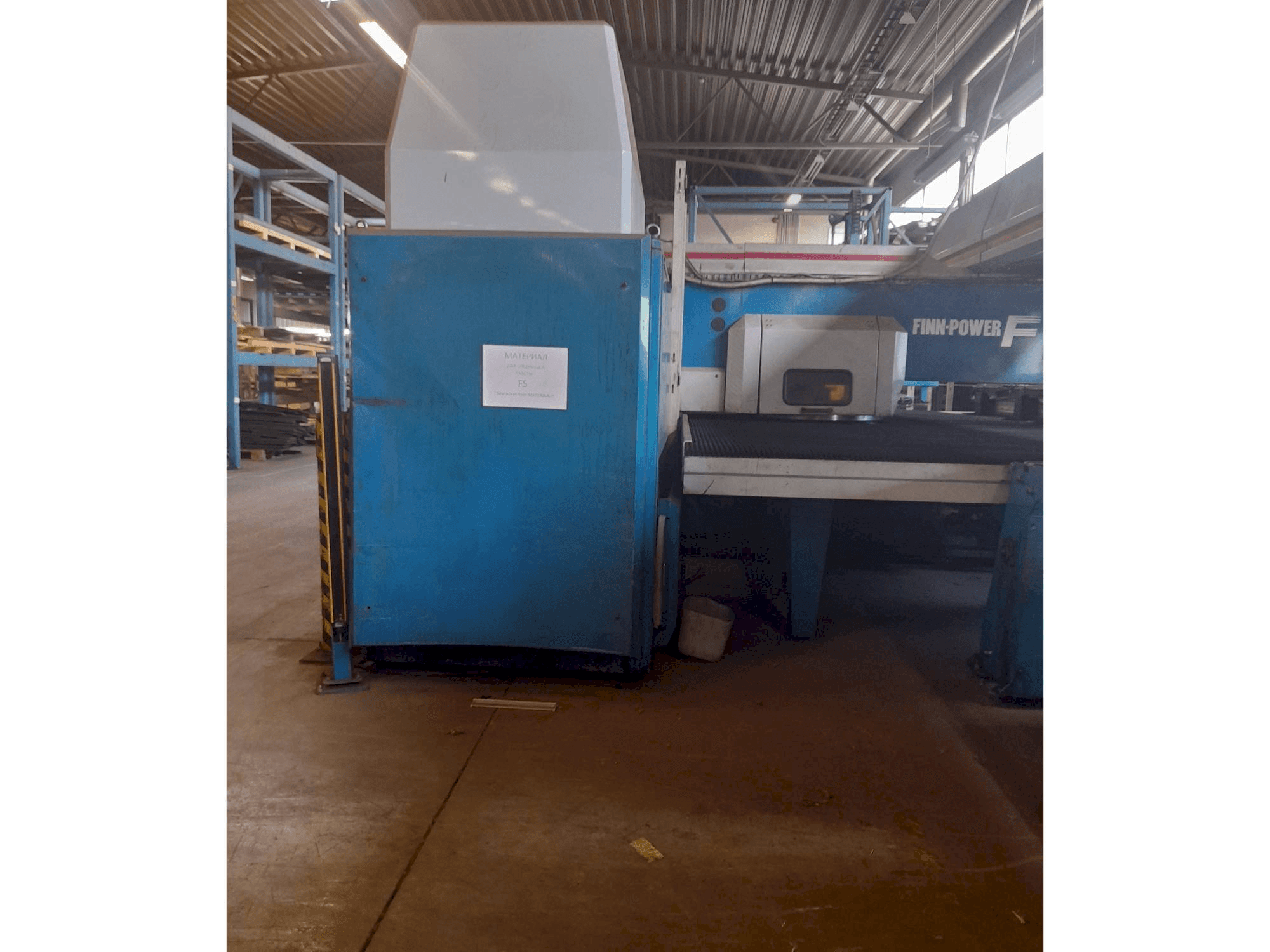 Front view of Finn-Power machine