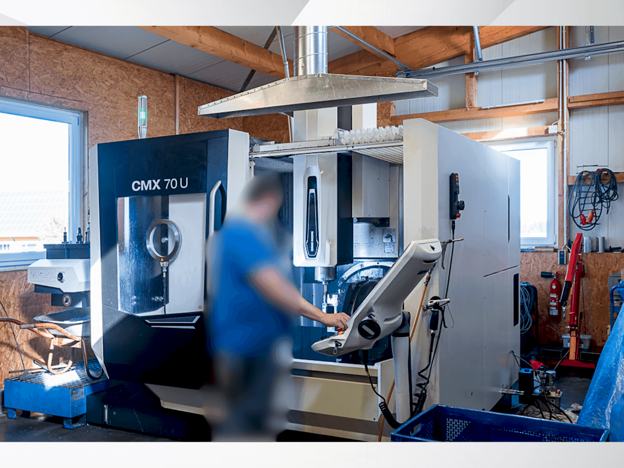 Front view of DMG MORI CMX 70 U machine