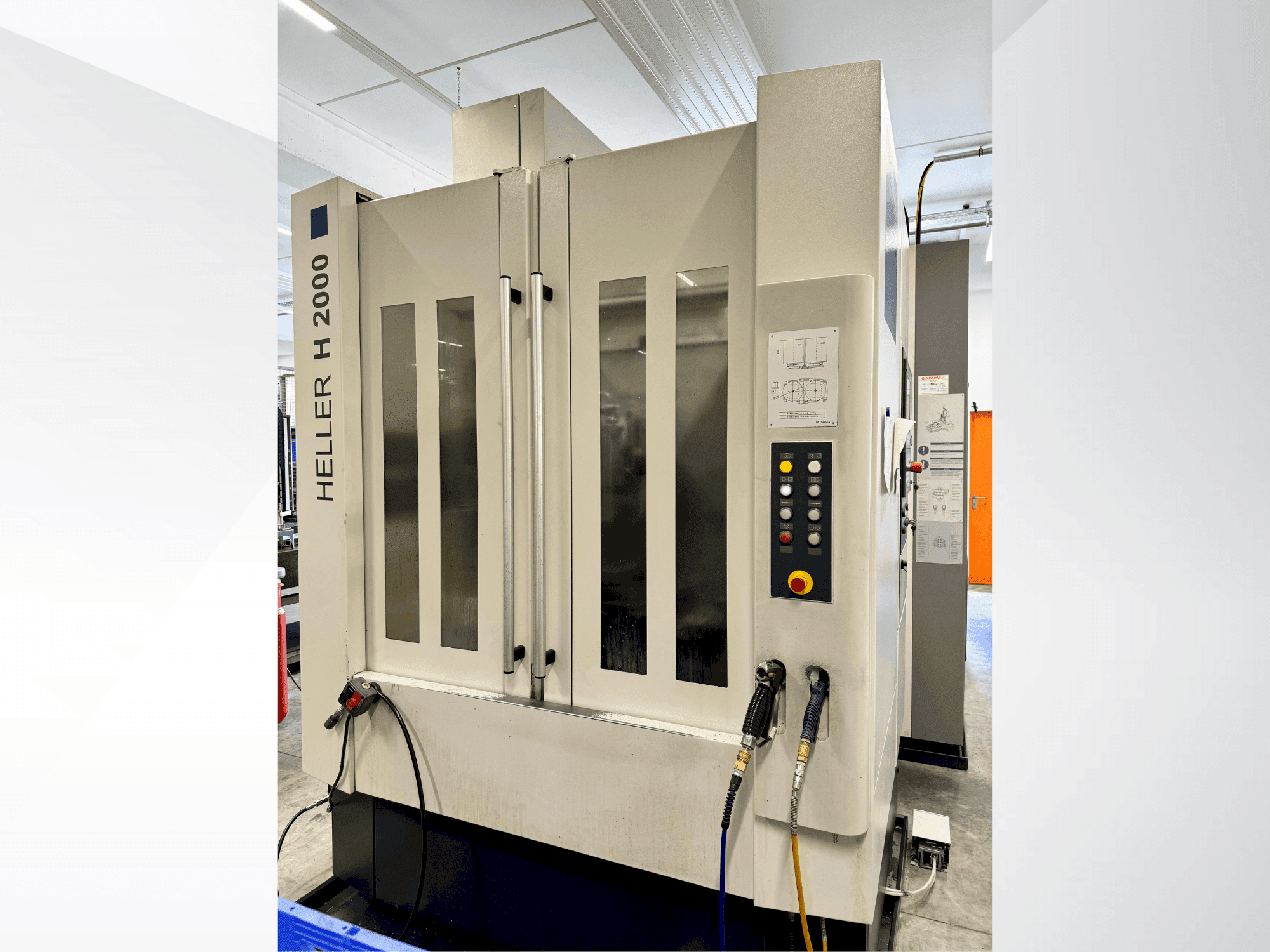 Front view of HELLER H2000 machine