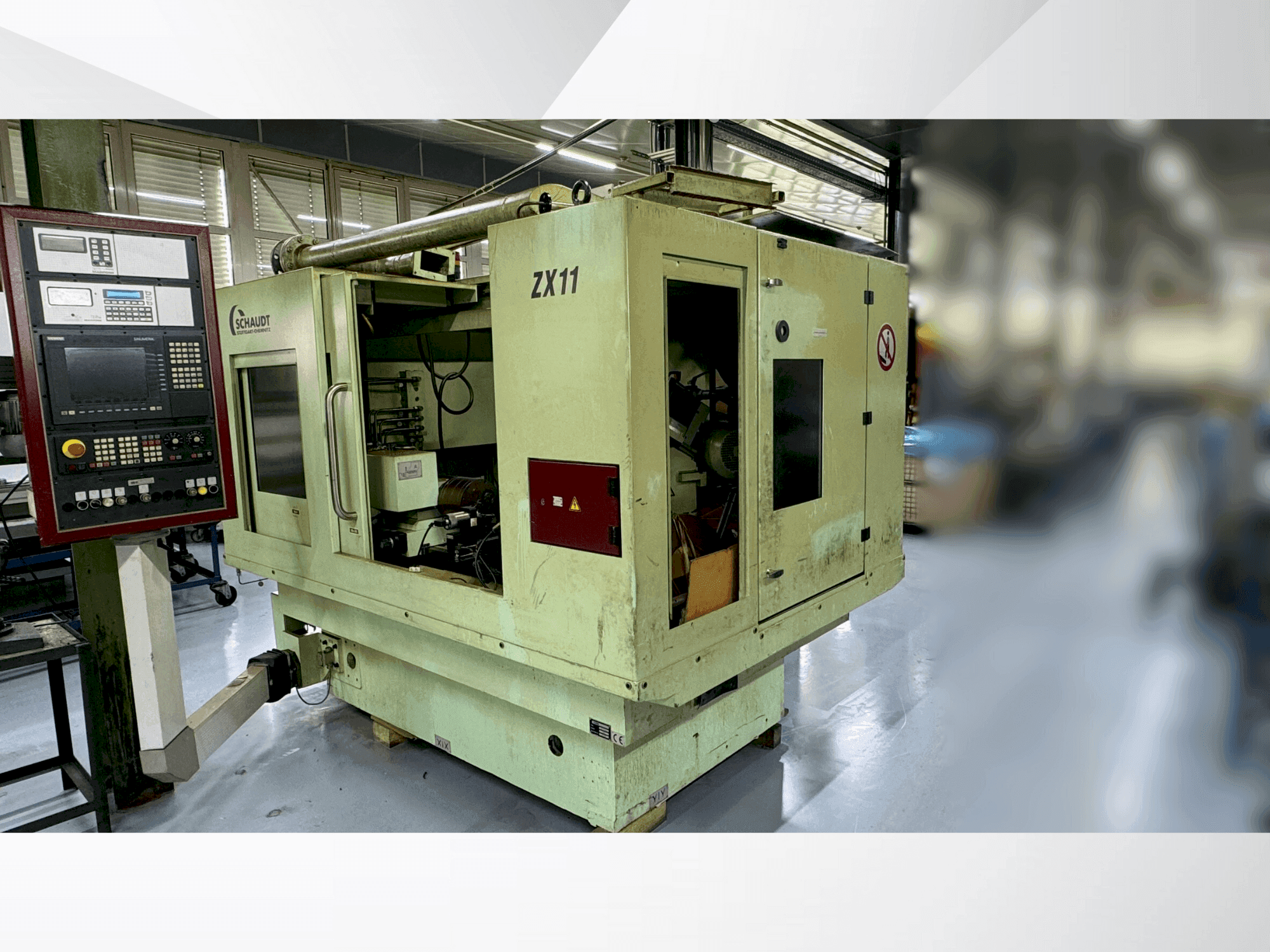 Front view of Schaudt ZX 11 machine