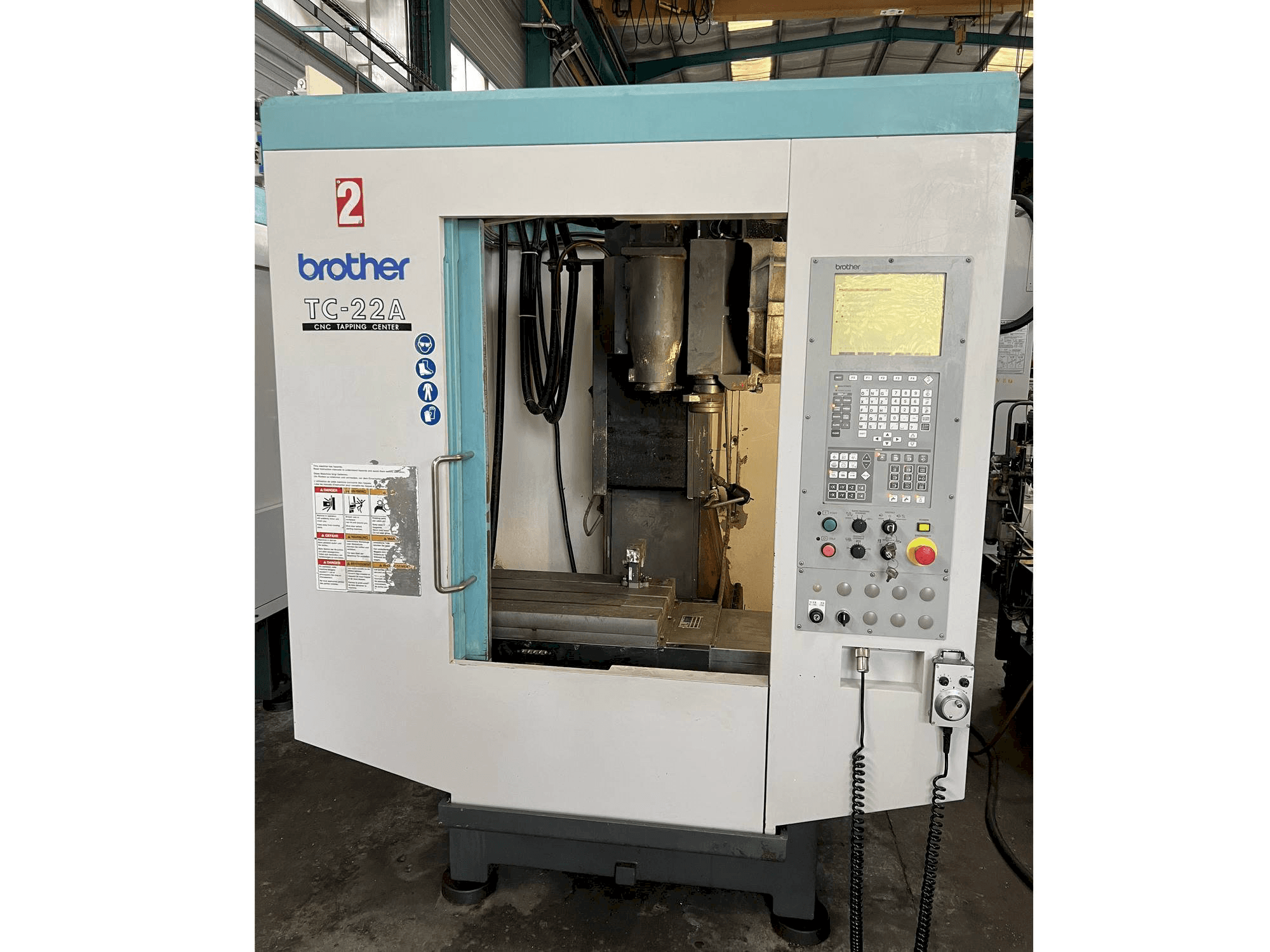 Front view of Brother TC-22A machine