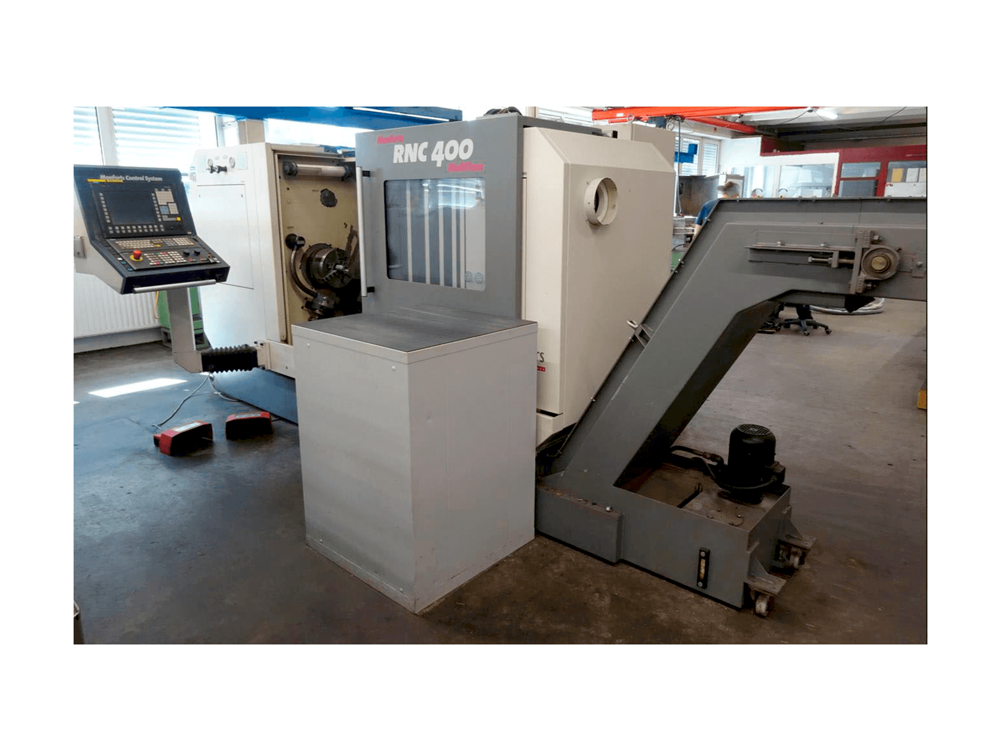 Left side view of Monforts RNC 400 MultiTurn machine