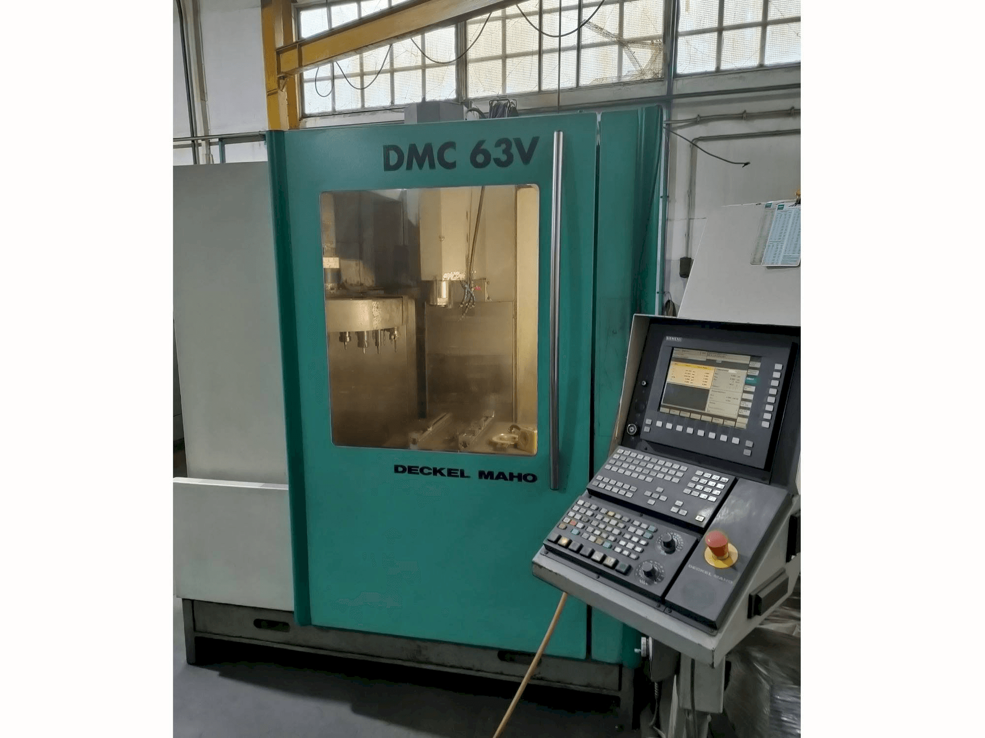 Front view of DECKEL MAHO DMC 63V machine
