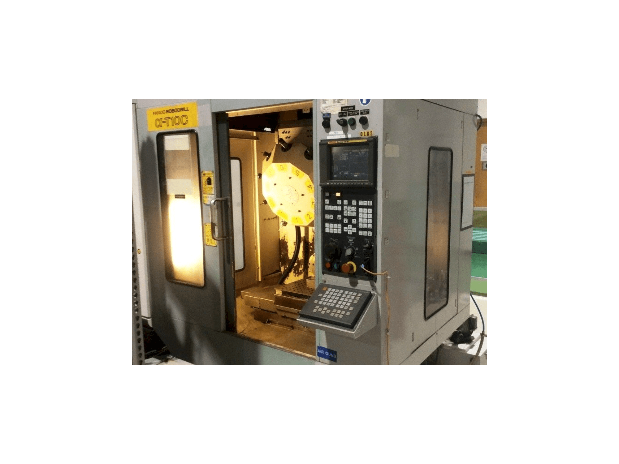 Front view of FANUC RoboDrill Q-T10C machine