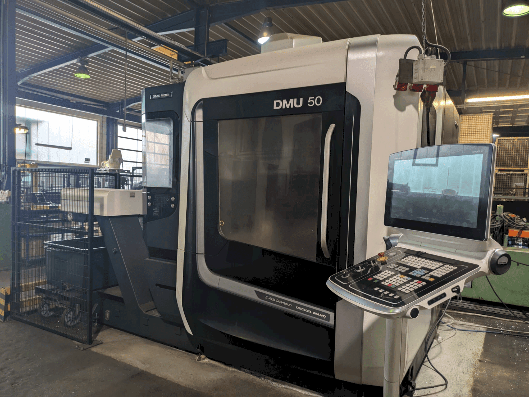 Front view of DMG MORI DMU 50 3rd Gen machine