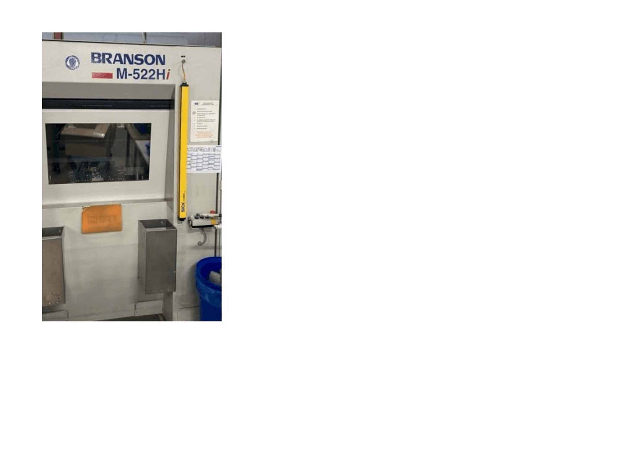 Front view of BRANSON M-522Hi (2010) machine