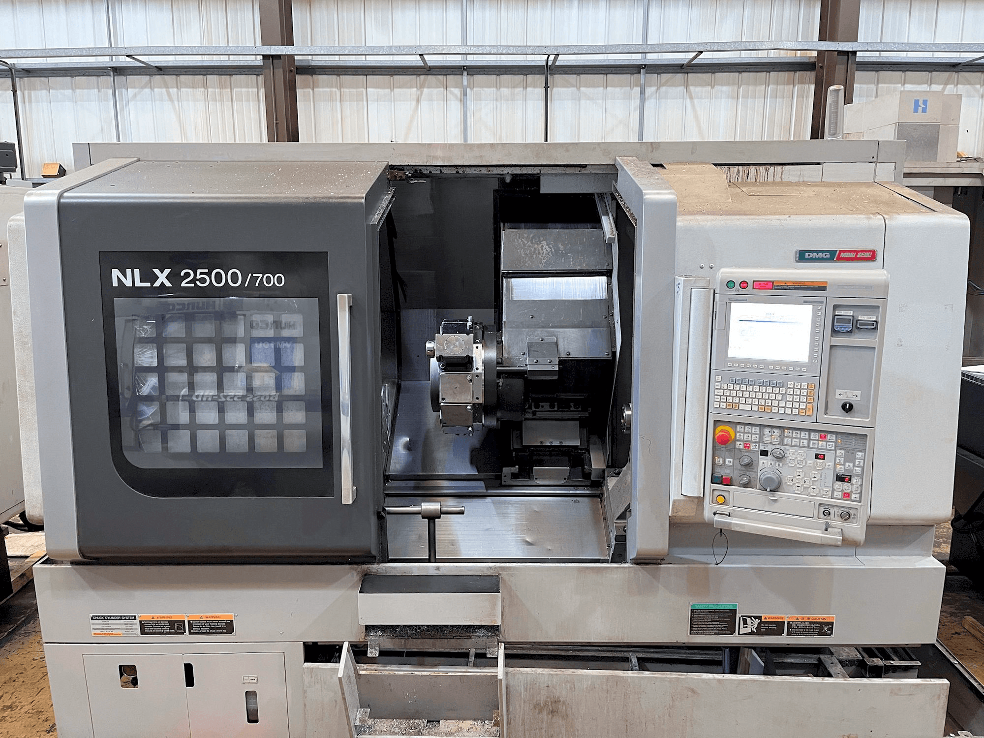 Front view of MORI SEIKI NLX2500Y-700 machine