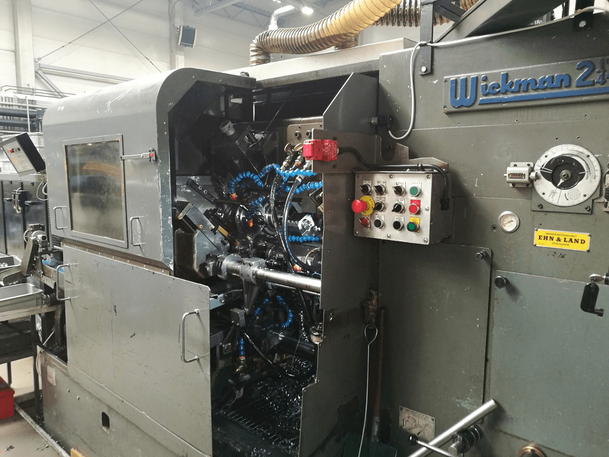 Front view of Wickman 2 1/4"-6 machine