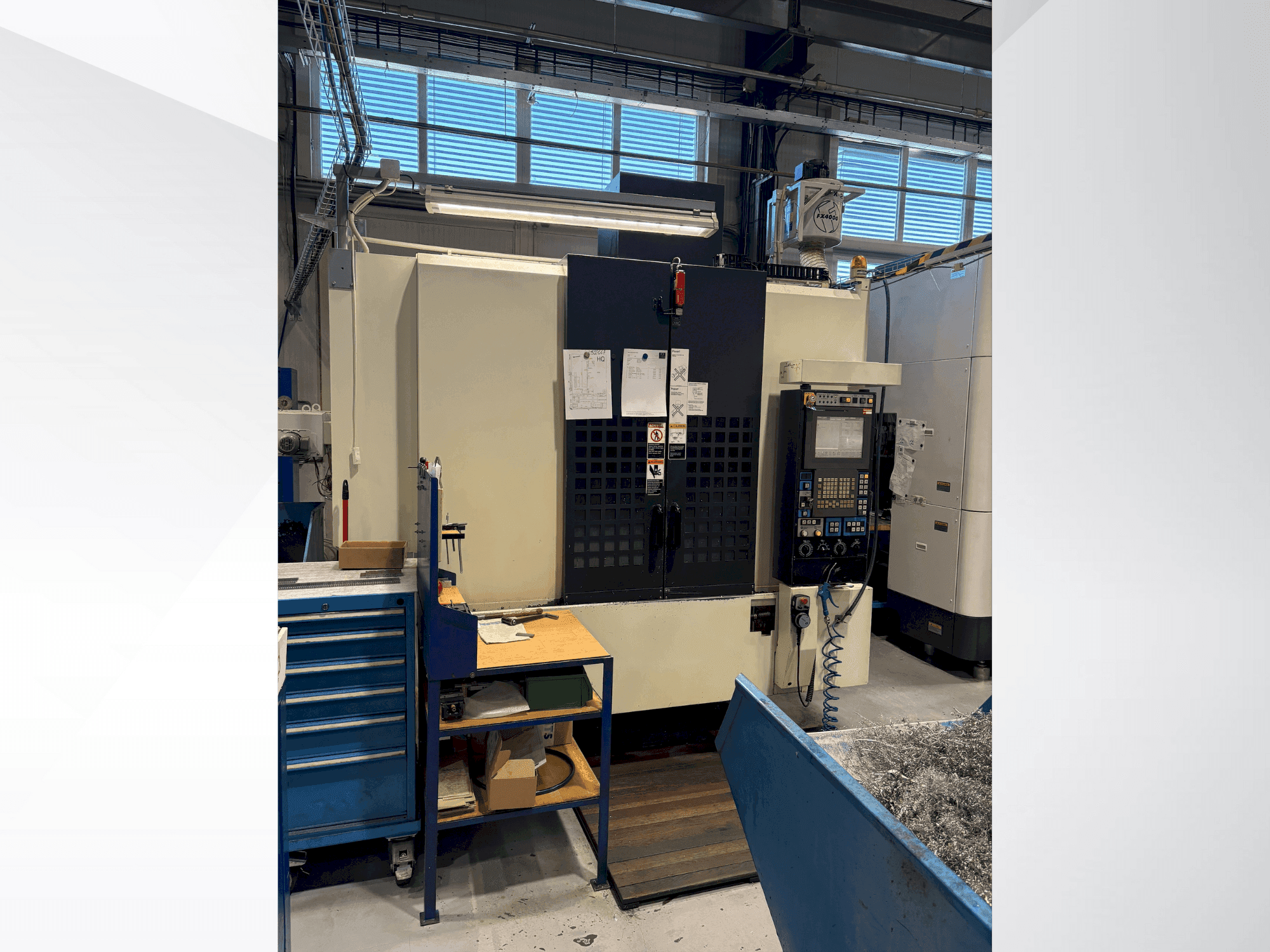 Front view of Makino S56 machine