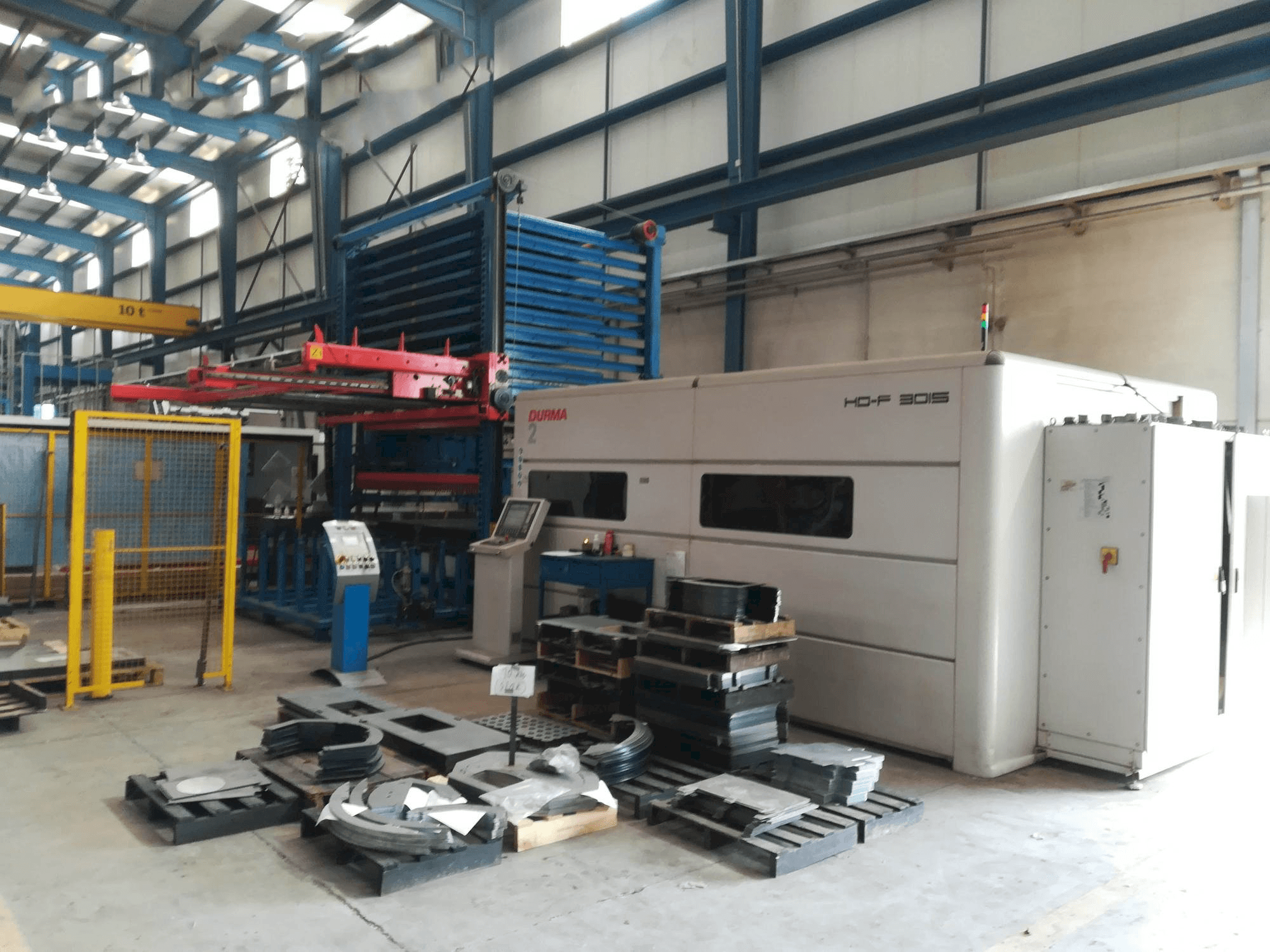 Front view of Durma HD-F 3015 machine