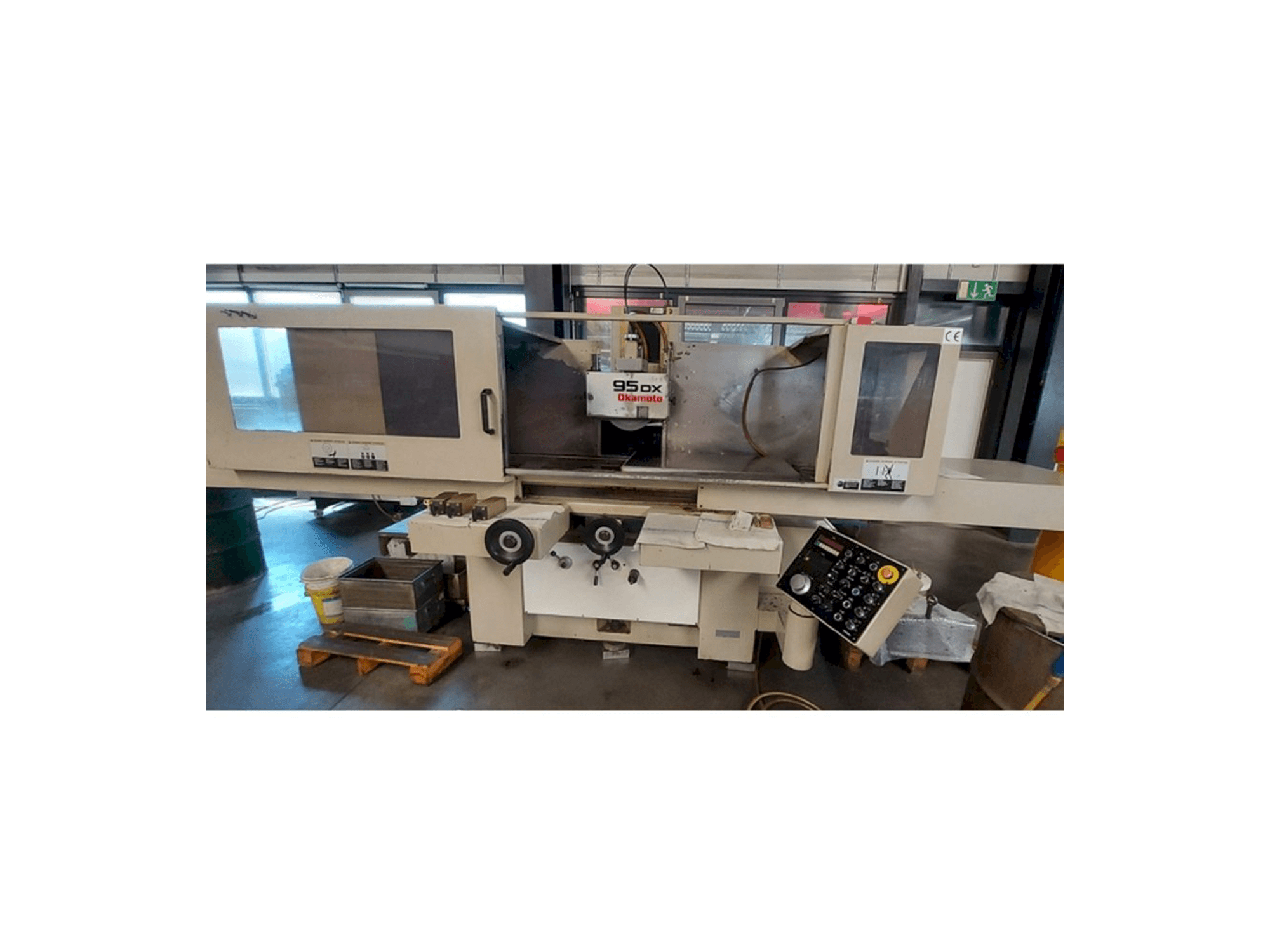 Front view of OKAMOTO 95DX machine