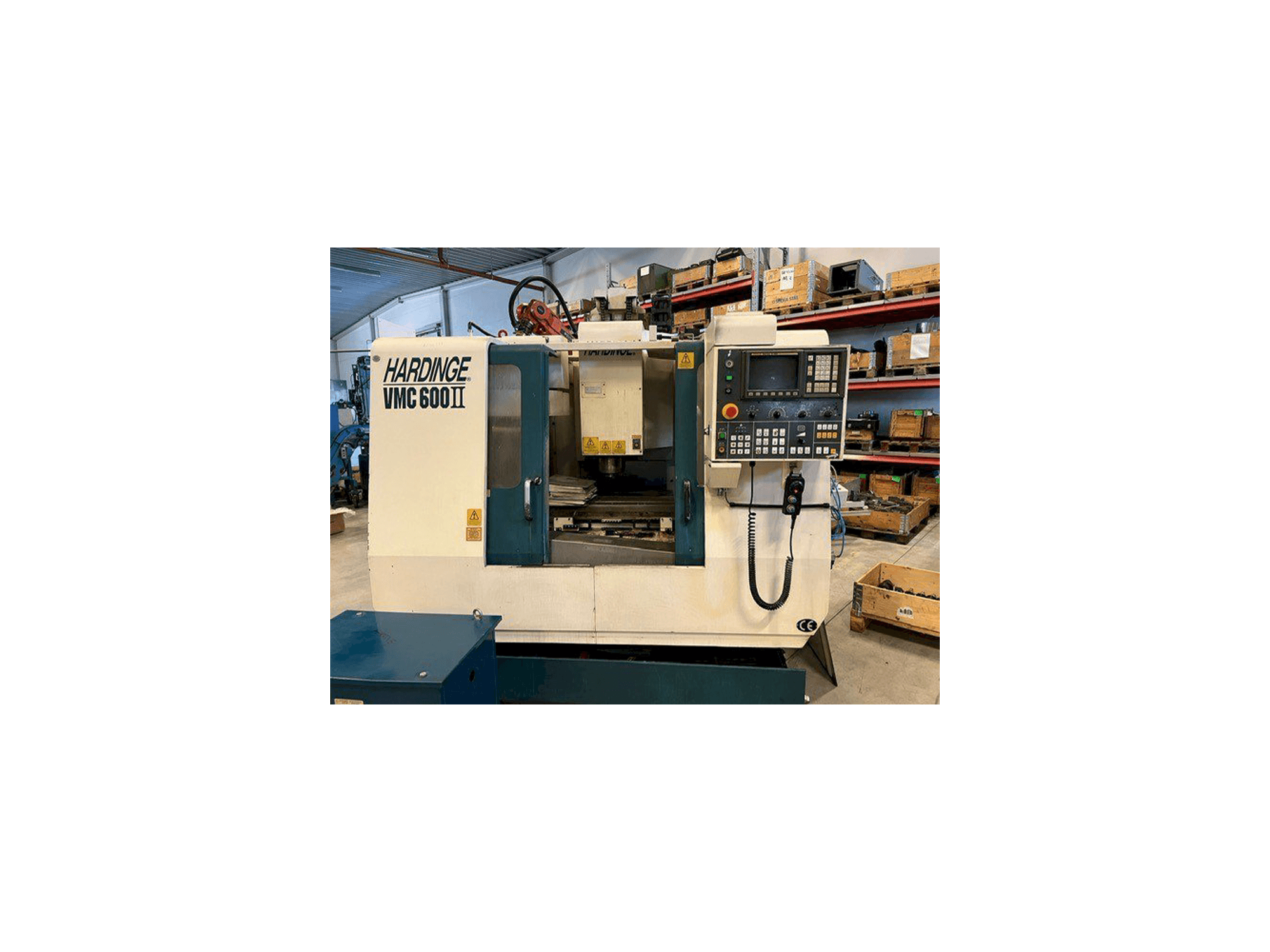 Front view of HARDINGE VMC 600II machine