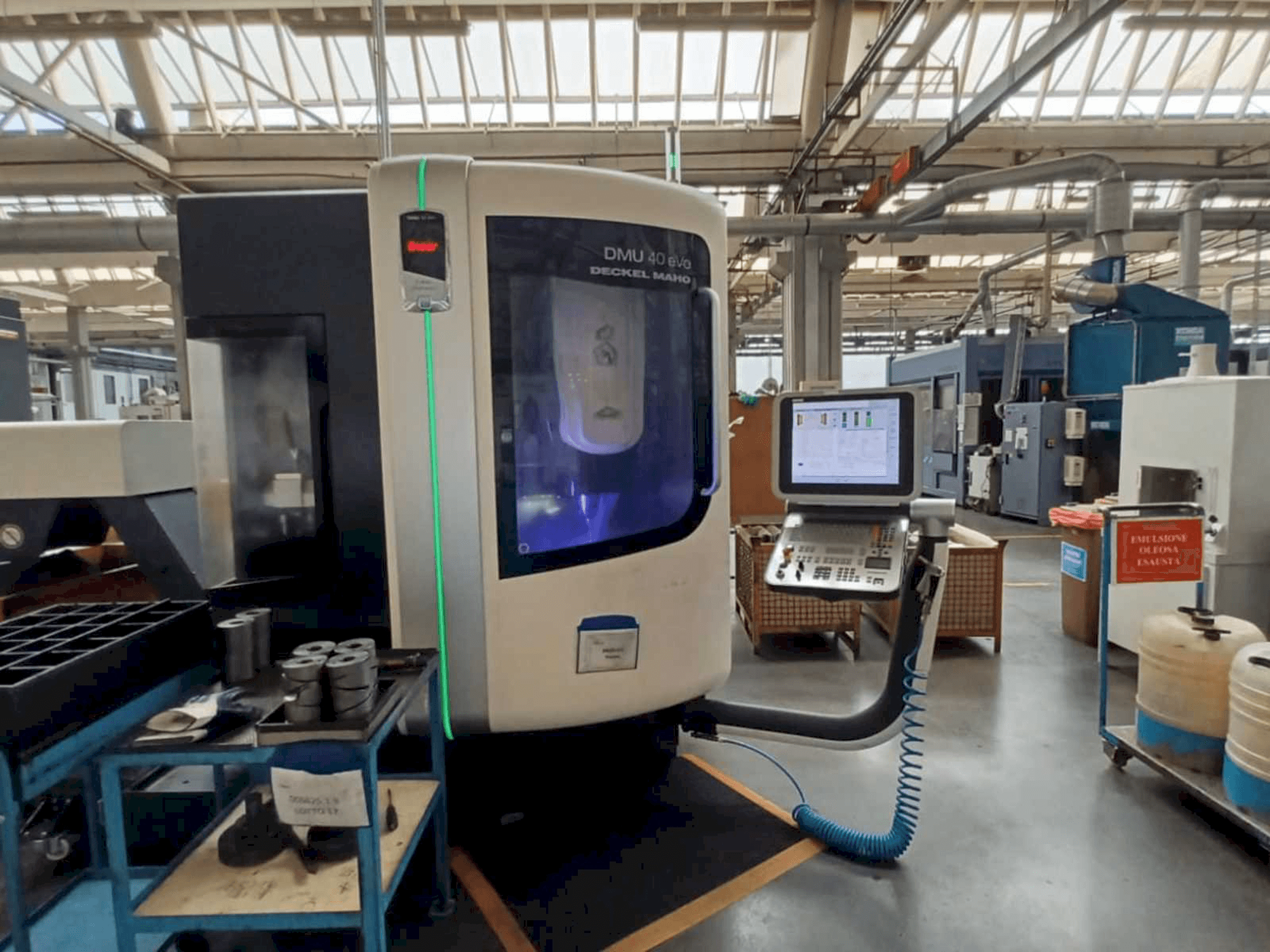 Front view of DMG DMU 40 evo machine