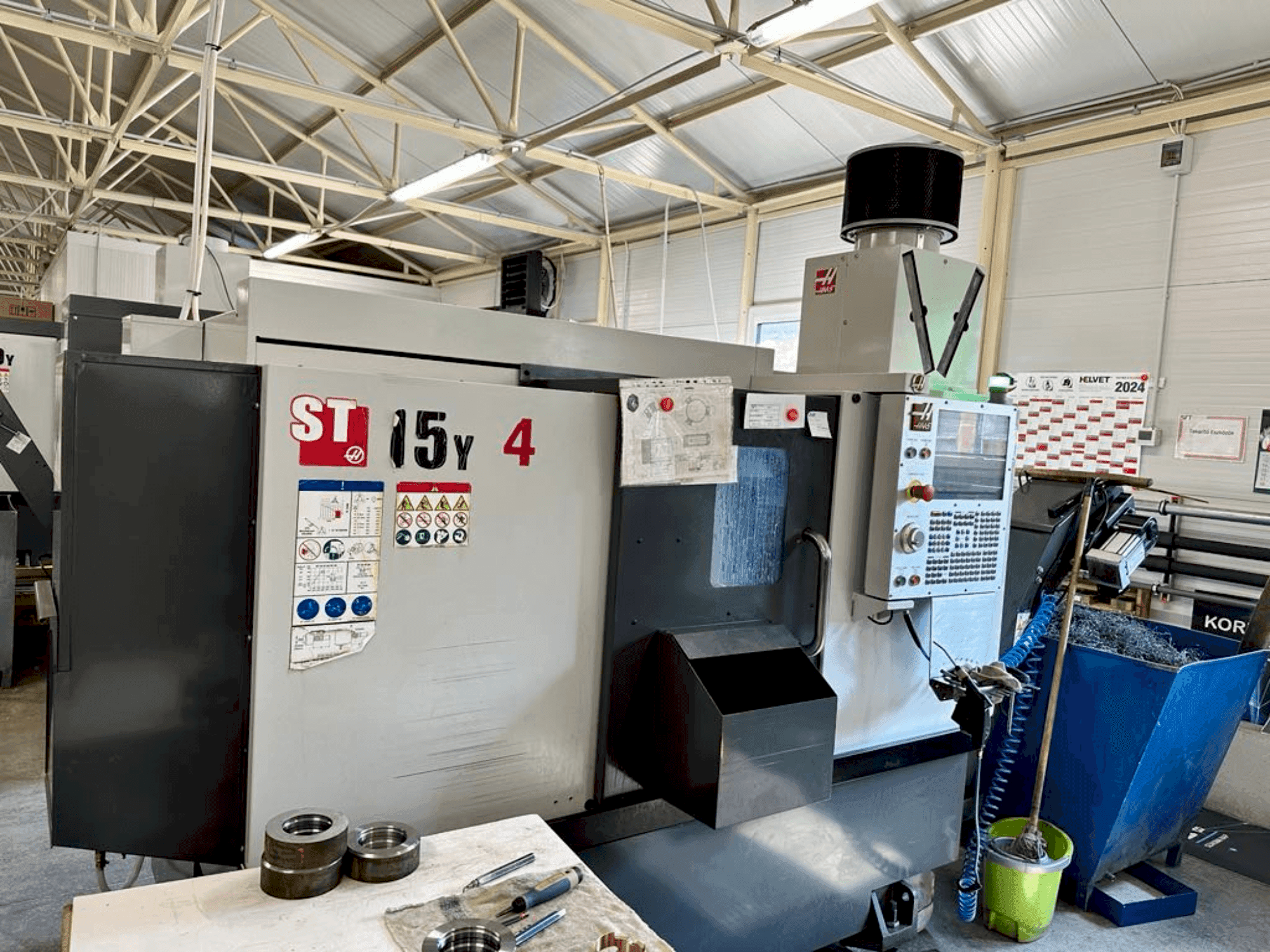 Front view of HAAS ST-15Y machine