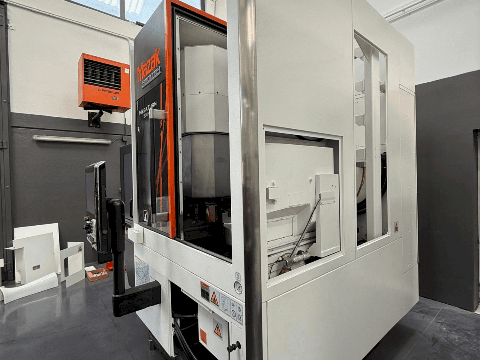 Front view of Mazak Megaturn 500 MS machine