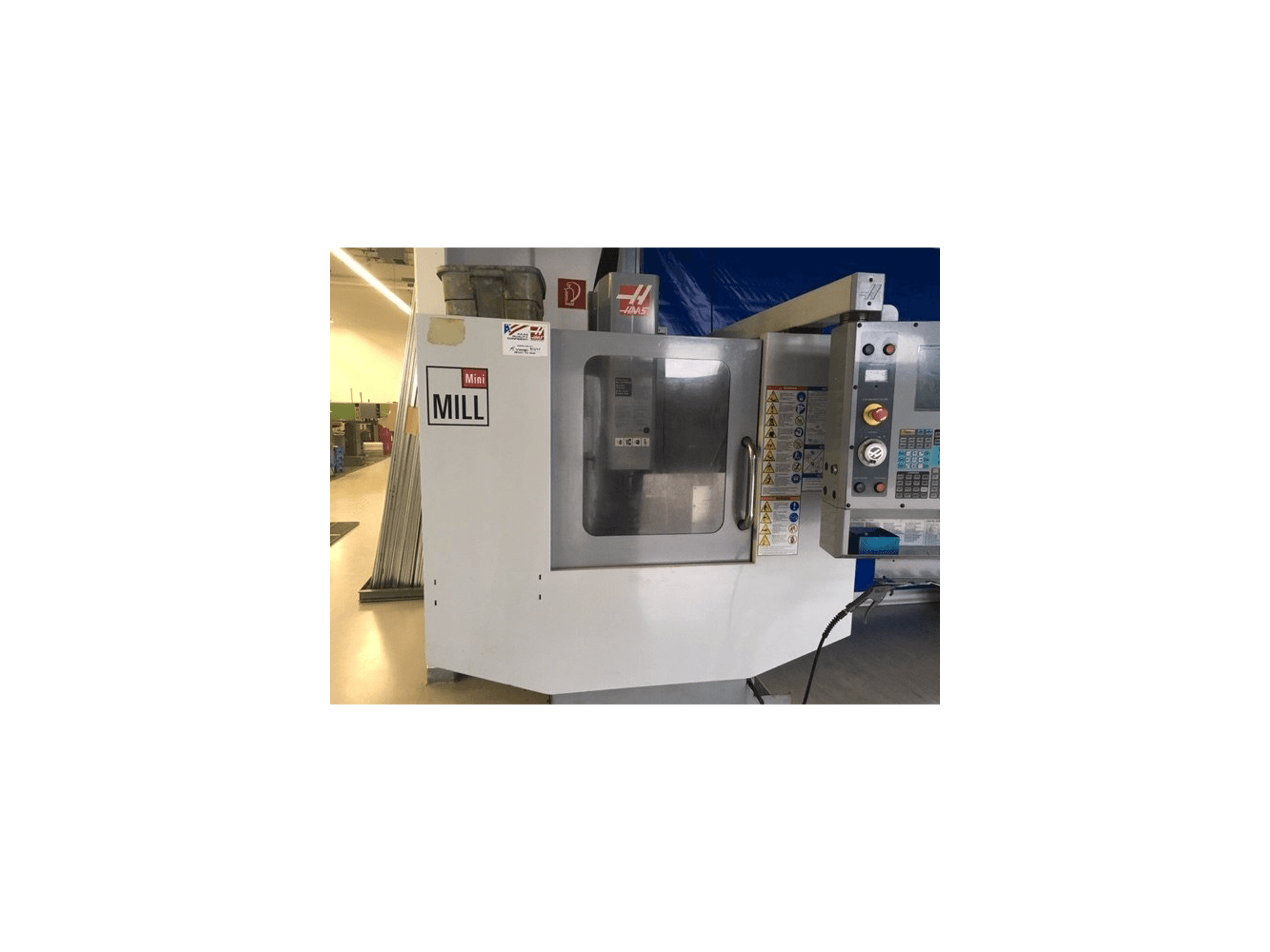 Front view of HAAS Mini Mill HE machine