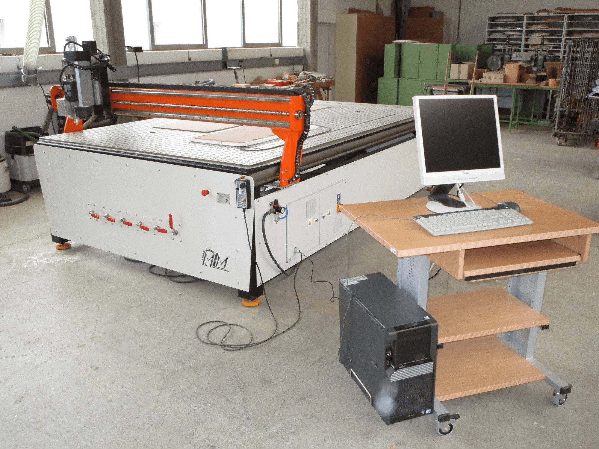 Front view of MLM Ploter CNC machine
