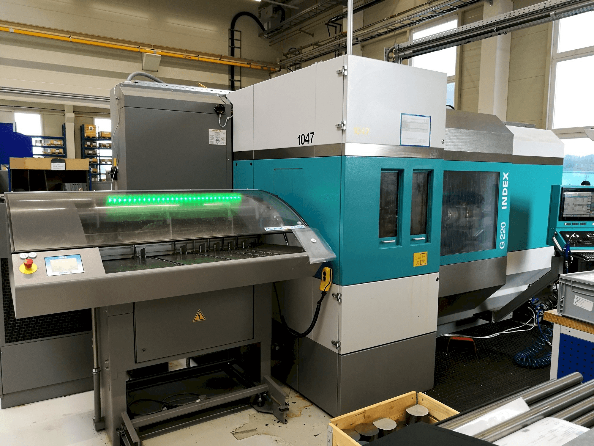 Front view of Index G220 machine