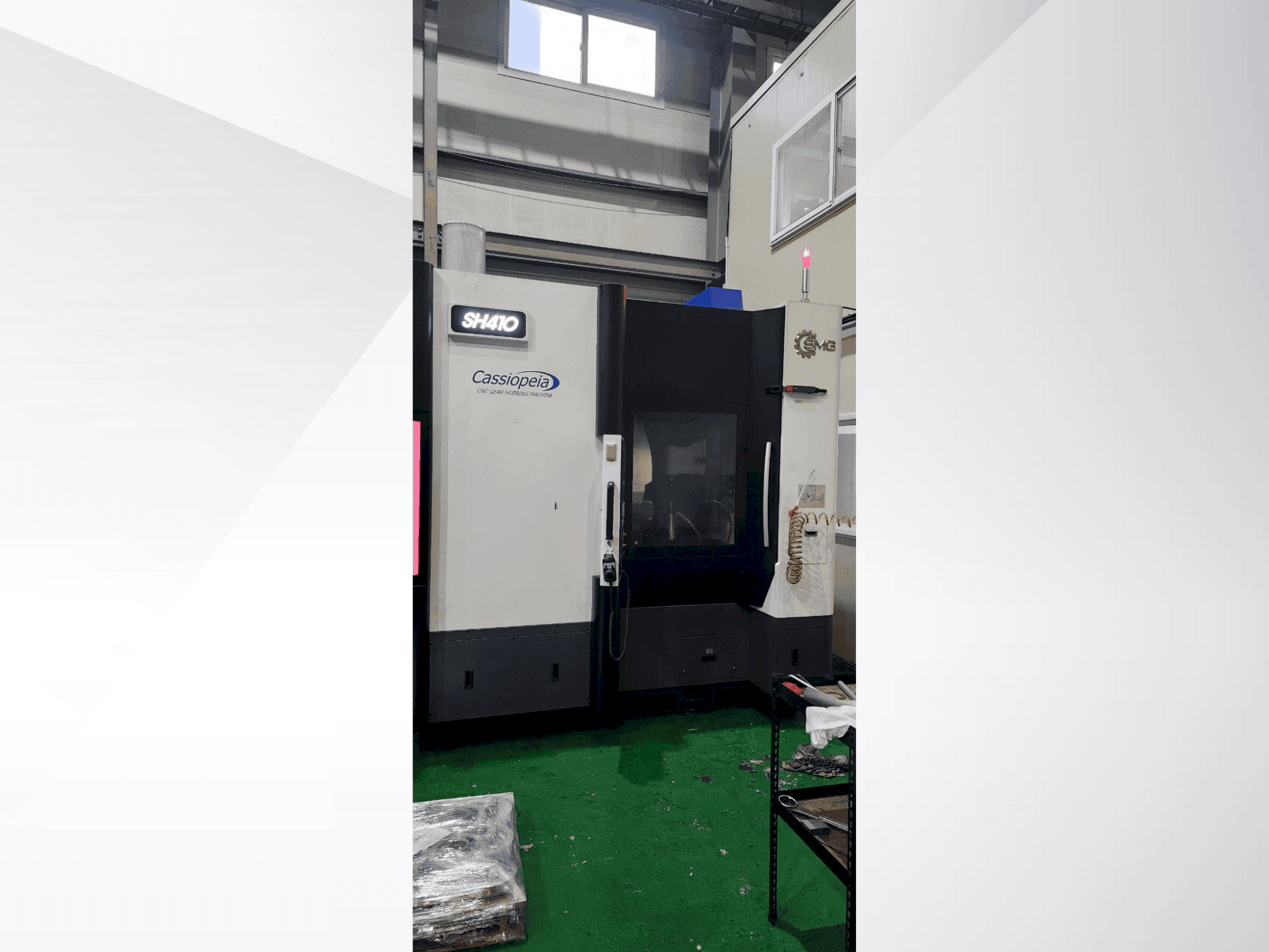 Front view of SMG SH410 machine