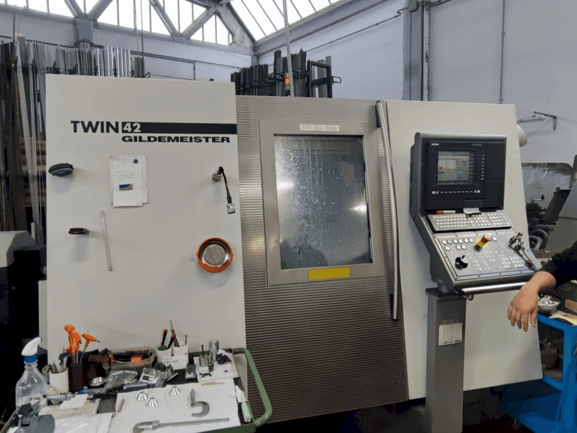 Front view of Gildemeister TWIN 42 machine