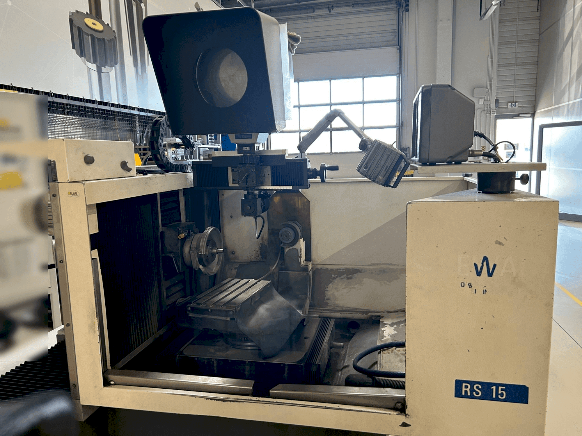 Front view of EWAG RS 15 machine