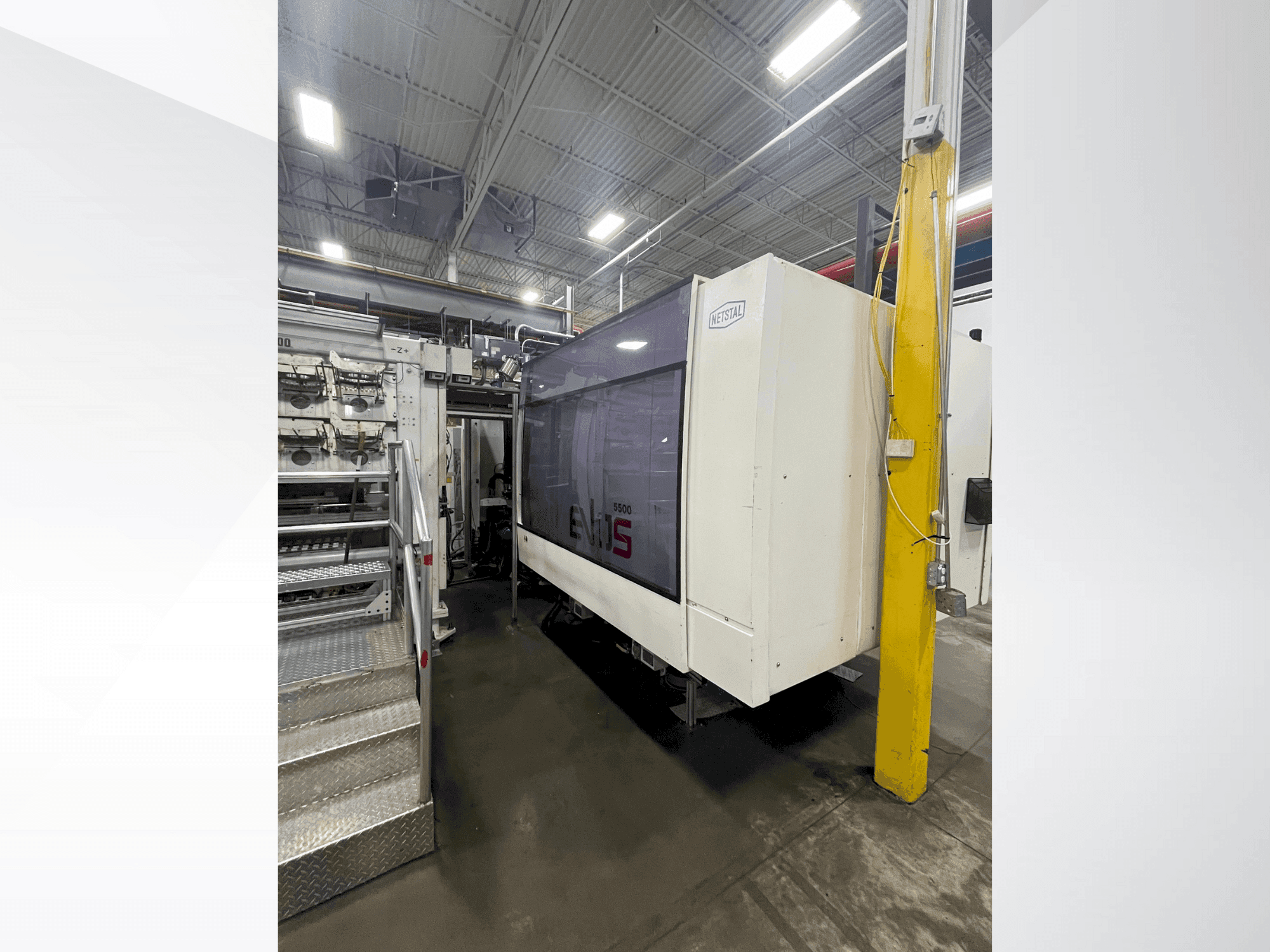 Front view of Netstal EVOS 5500-2900 Speed machine