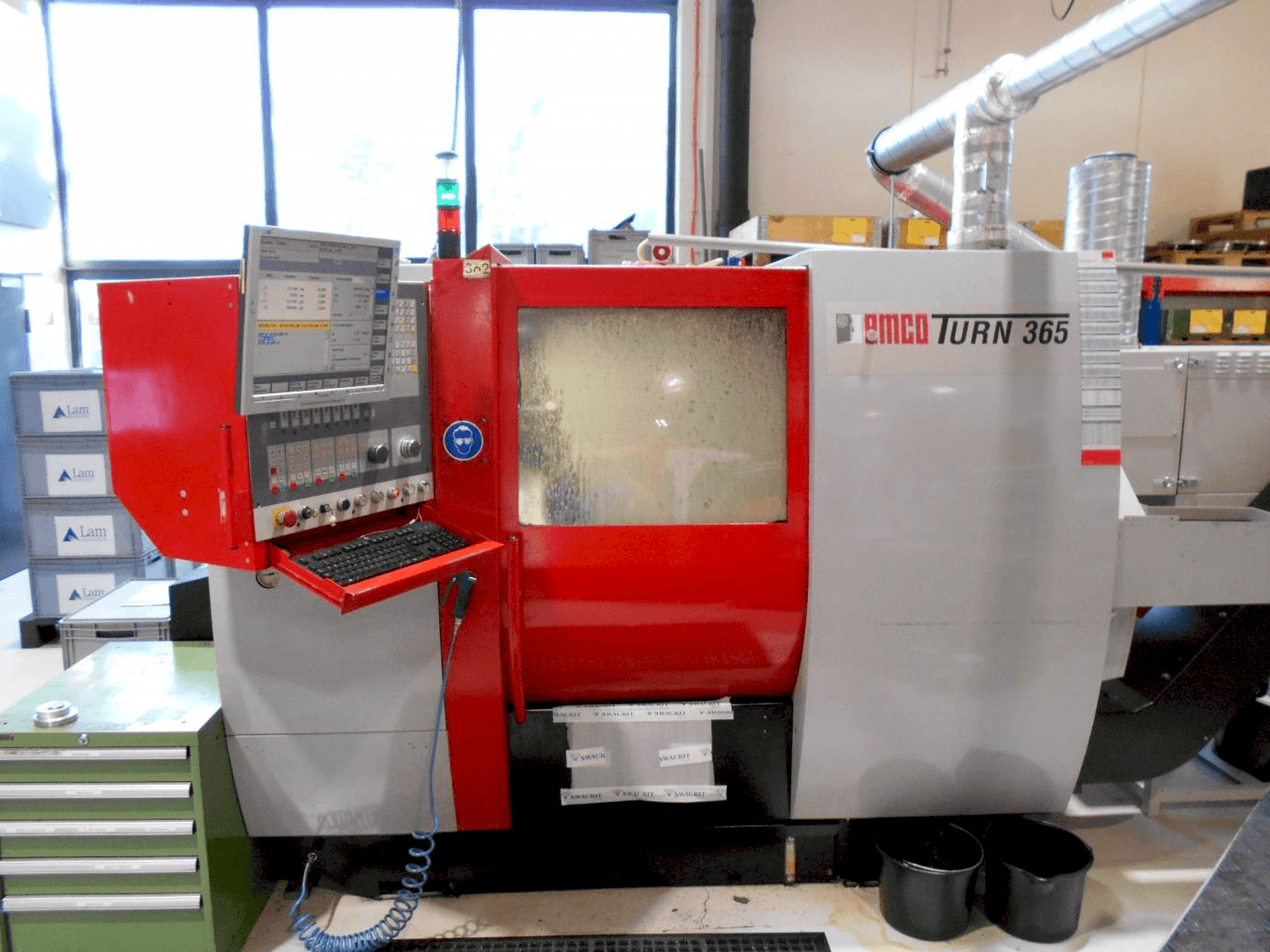 Front view of EMCO Turm 365 machine