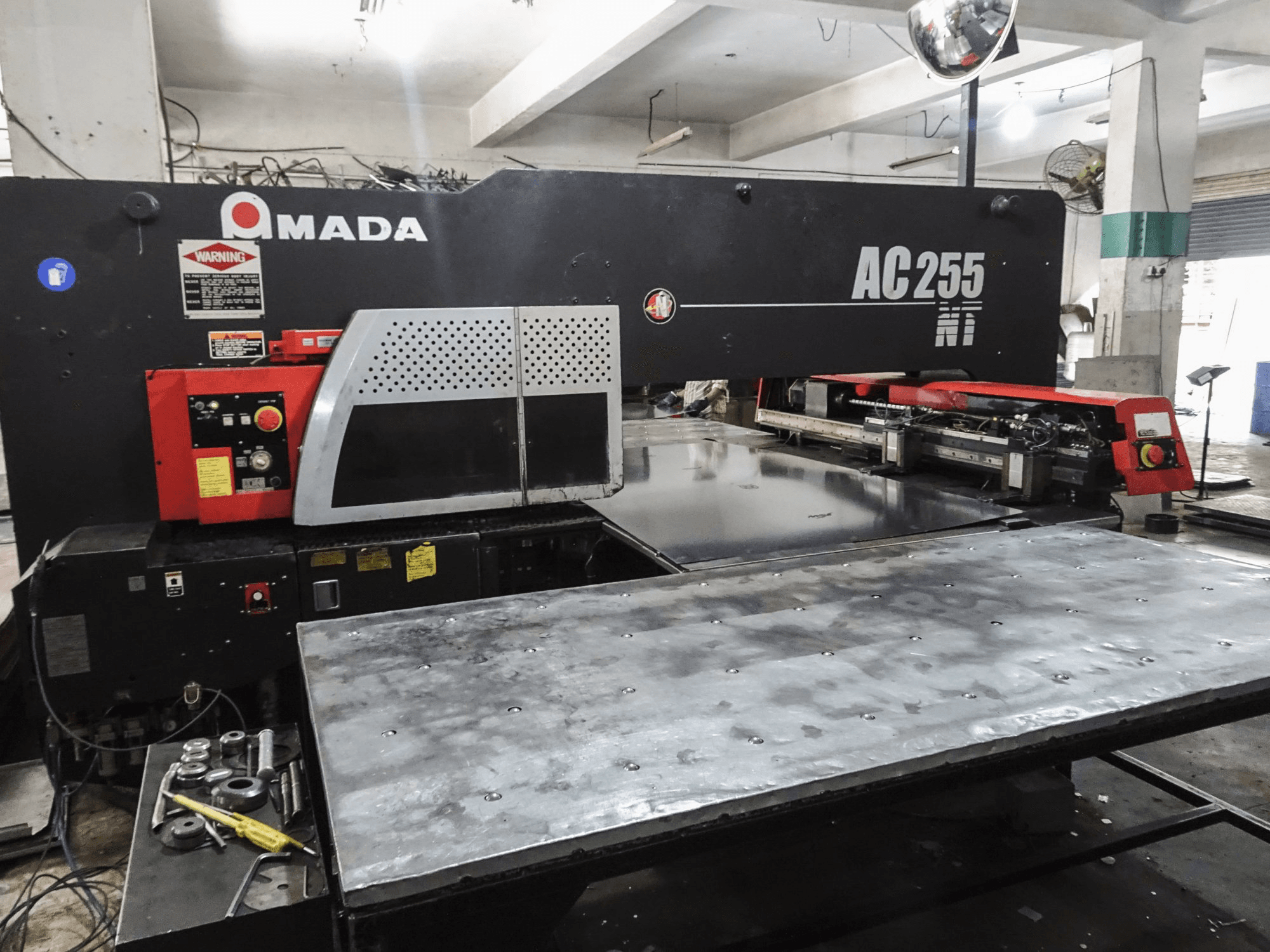 Front view of AMADA AC 255NT Machine