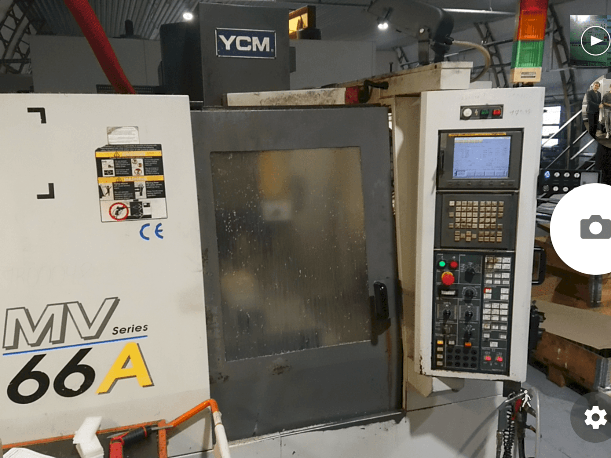 Front view of YCM MV66A machine