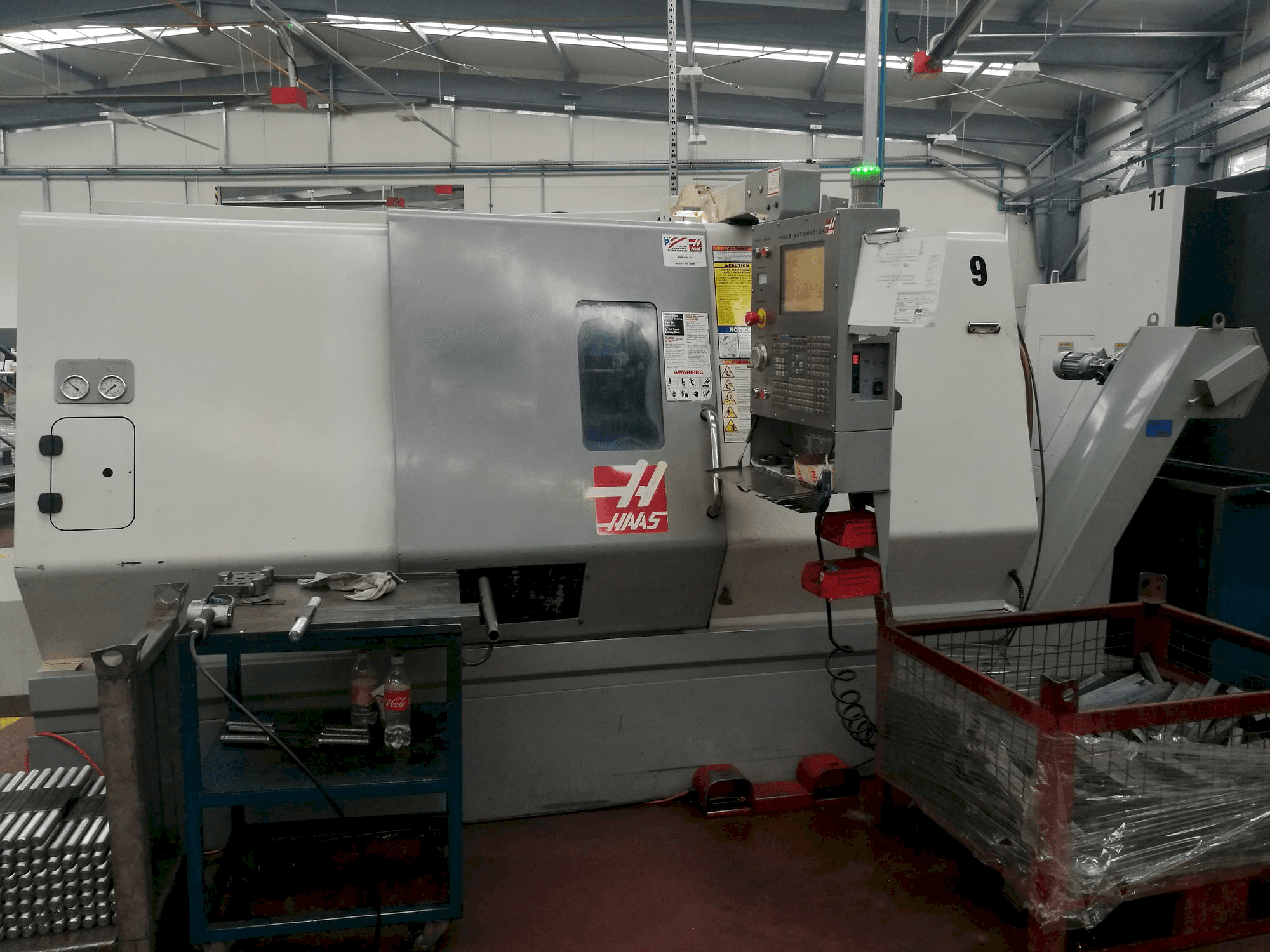 Front view of HAAS SL-30THE machine