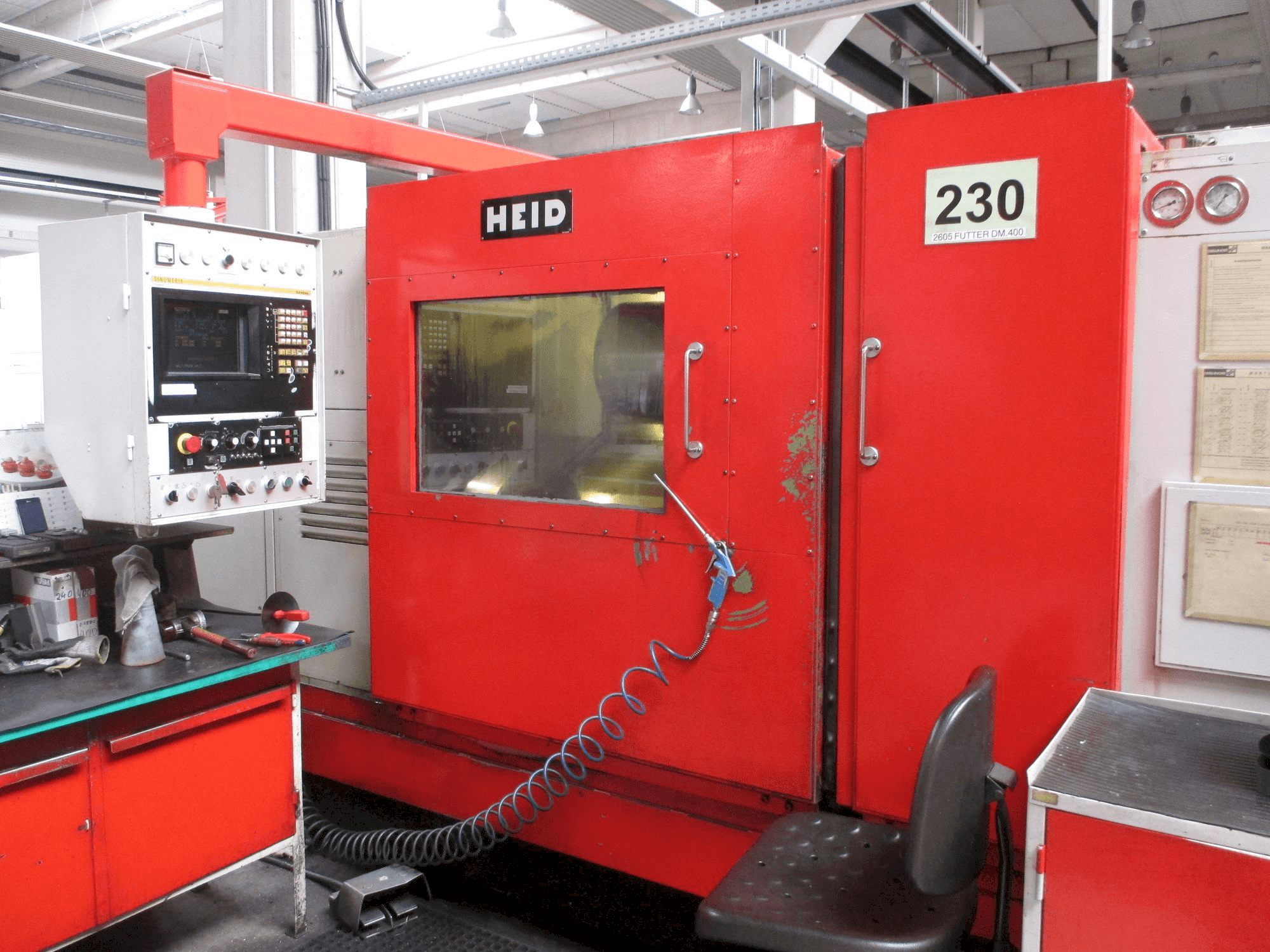 Front view of HEID SDM12-NCC machine