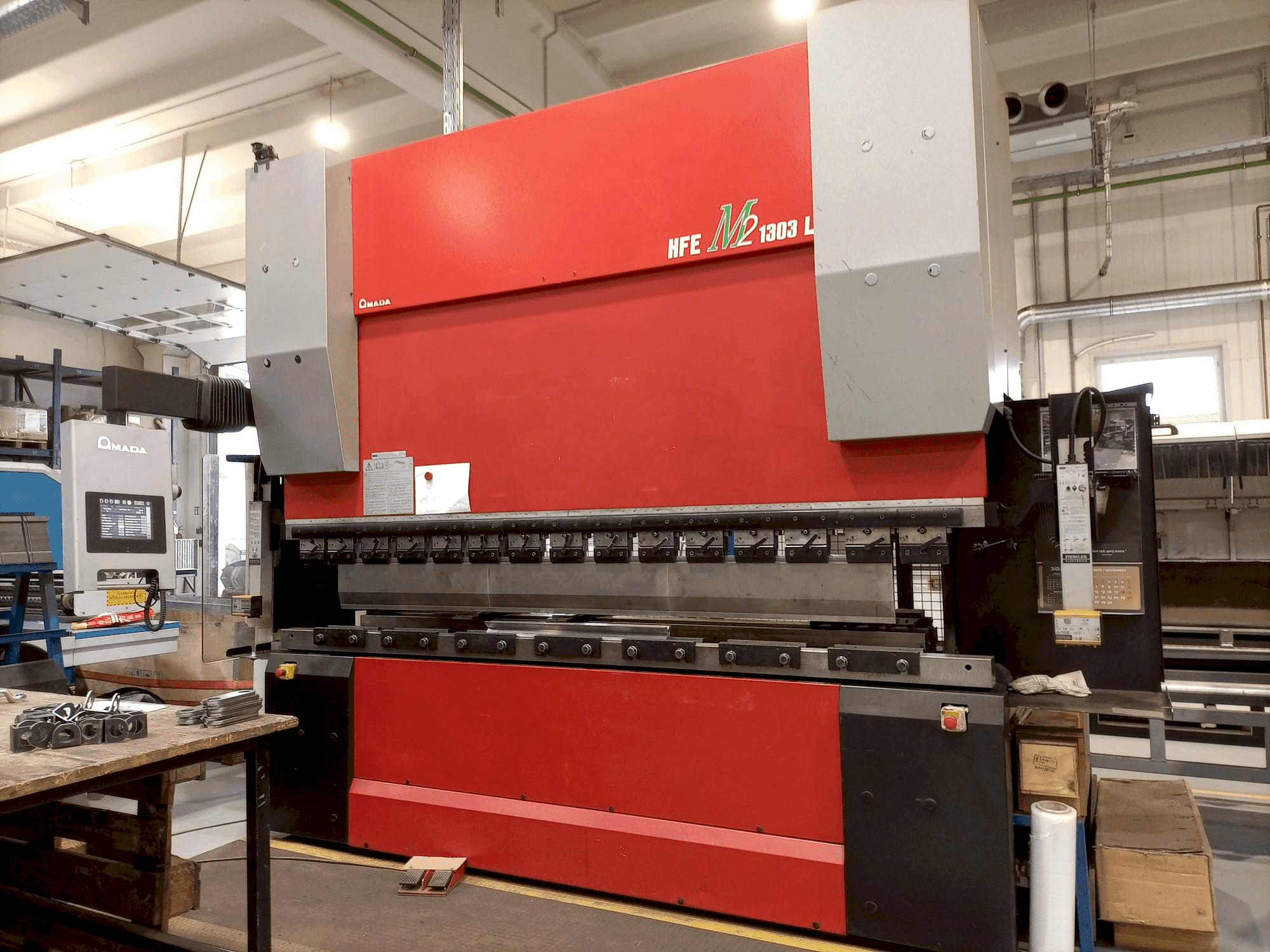 Front view of AMADA HFE-1303M2 machine