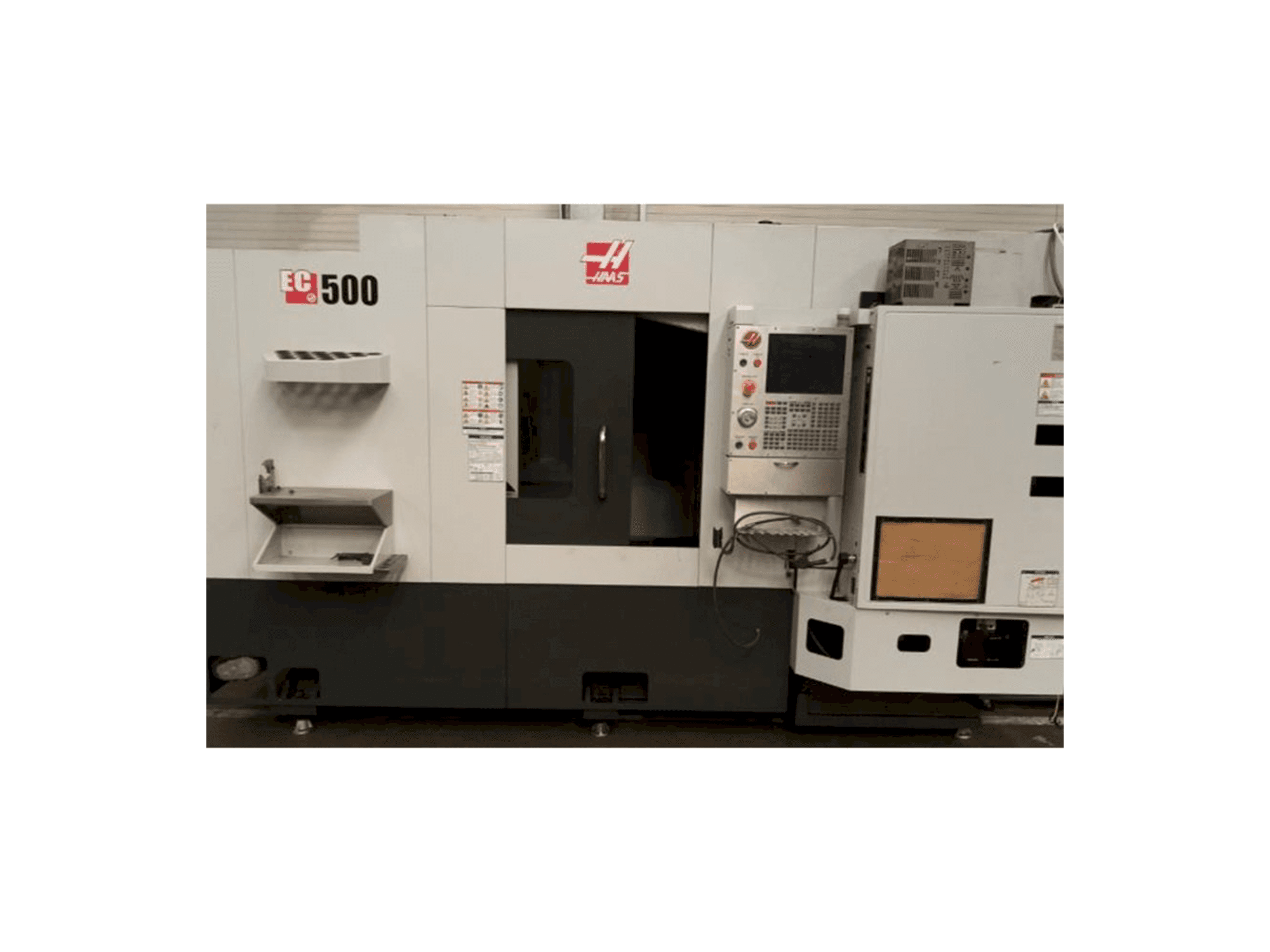 Front view of HAAS EC-500 machine